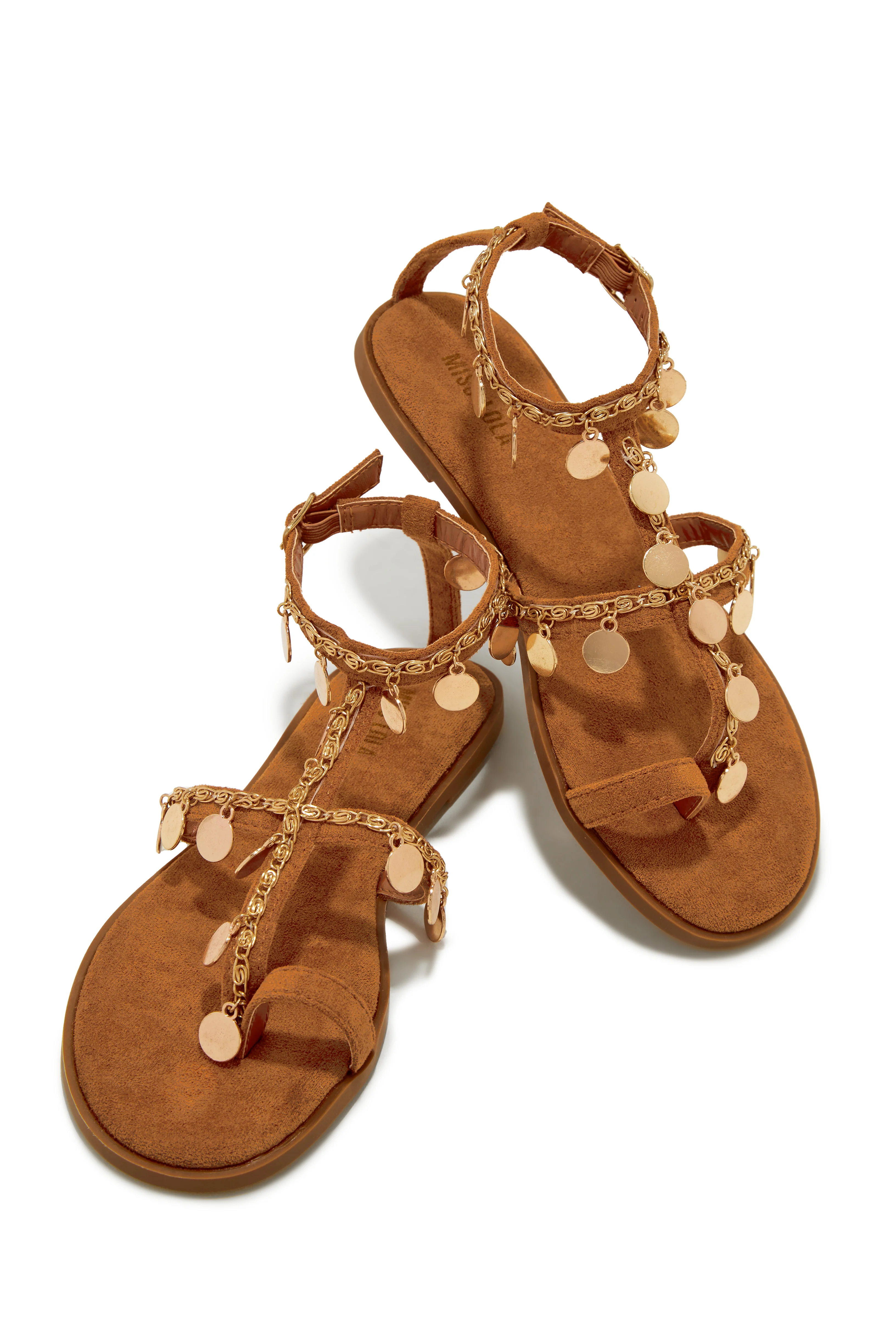 Absolute Paradise Chain Embellished Sandals - Black - Image 6