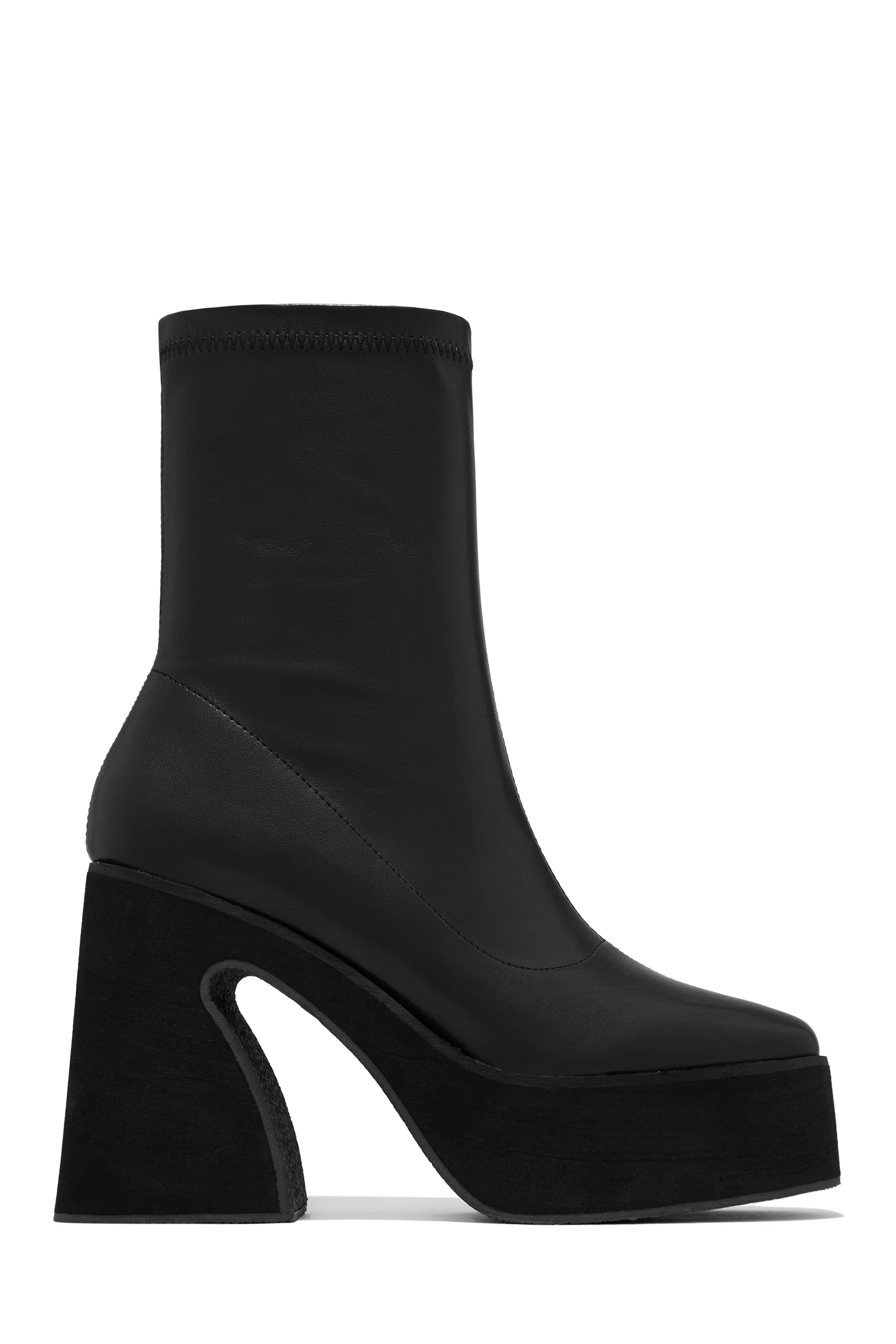 After Hours Block Heel Ankle Boots - Gold - Image 6