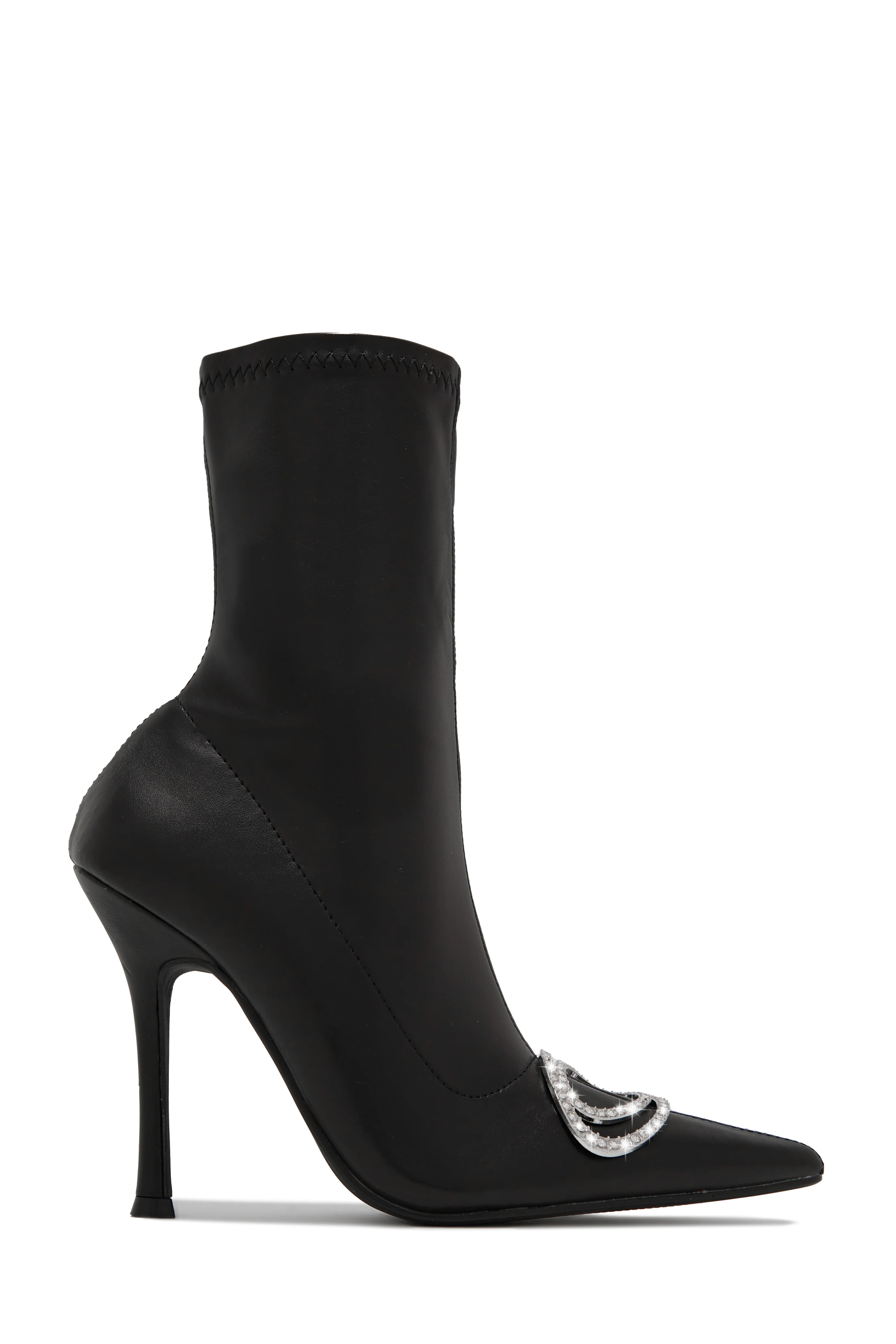 Alisa Embellished Ankle Boots - Silver - Image 7