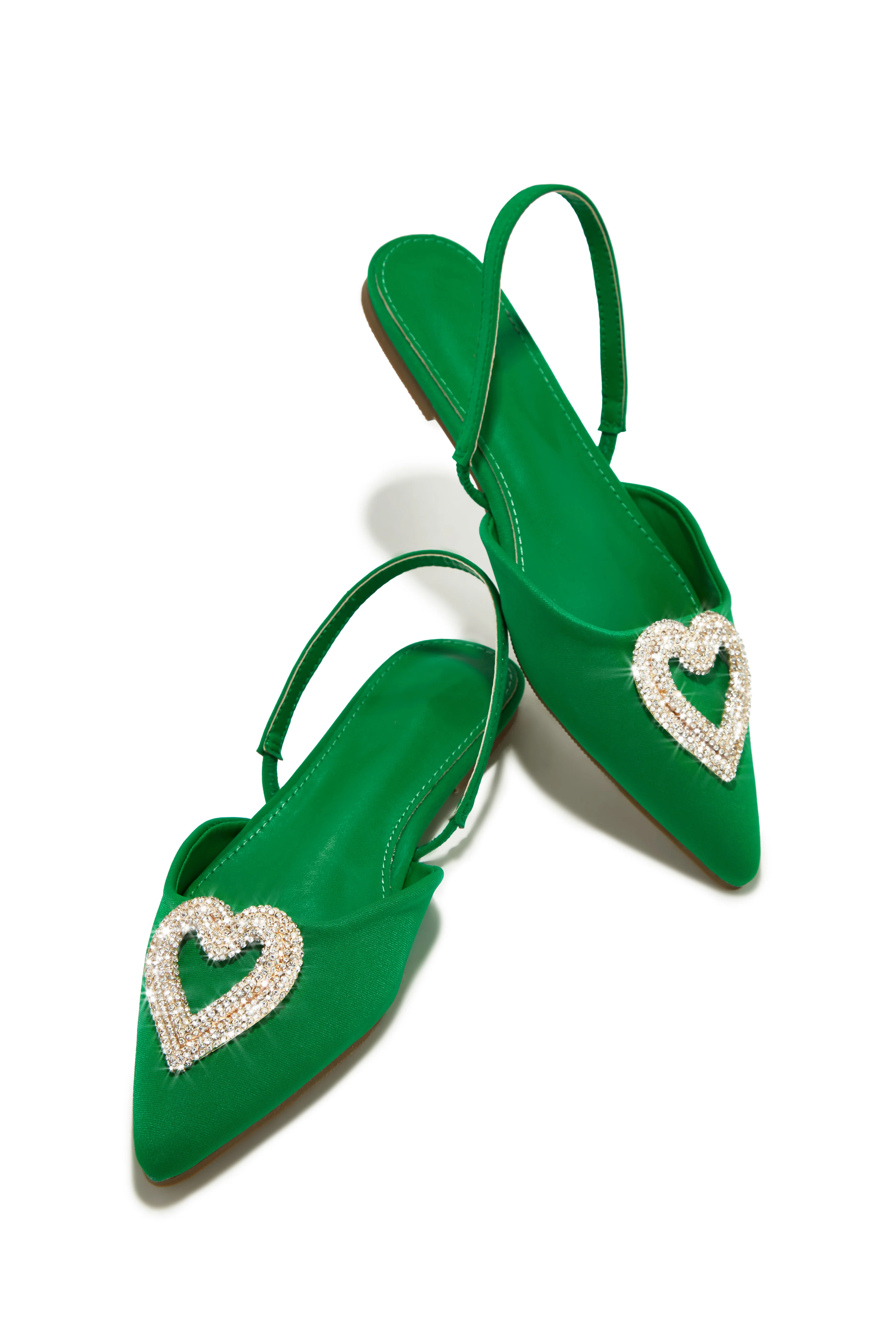 All Love Embellished Sling Back Flat - Pink - Image 7