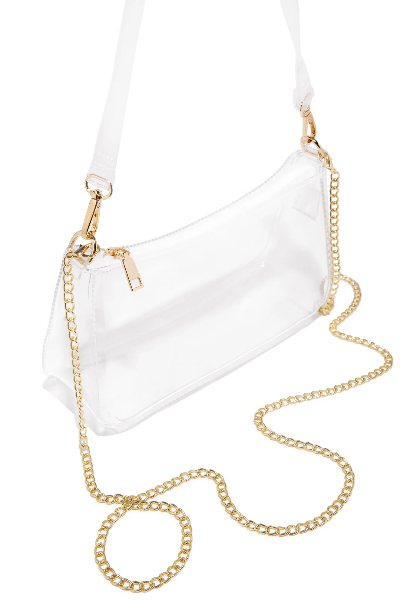 Always Trendy Clear Shoulder Crossbody Bag - Clear - Image 2
