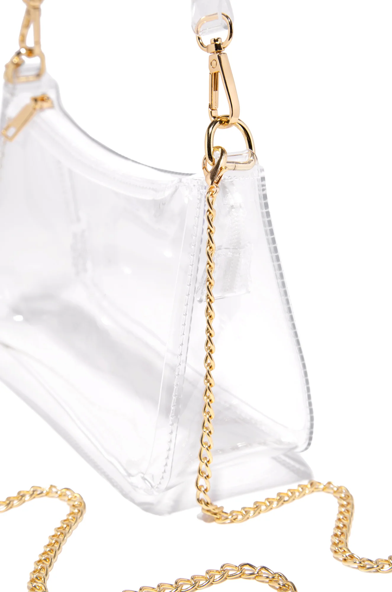 Always Trendy Clear Shoulder Crossbody Bag - Clear - Image 4