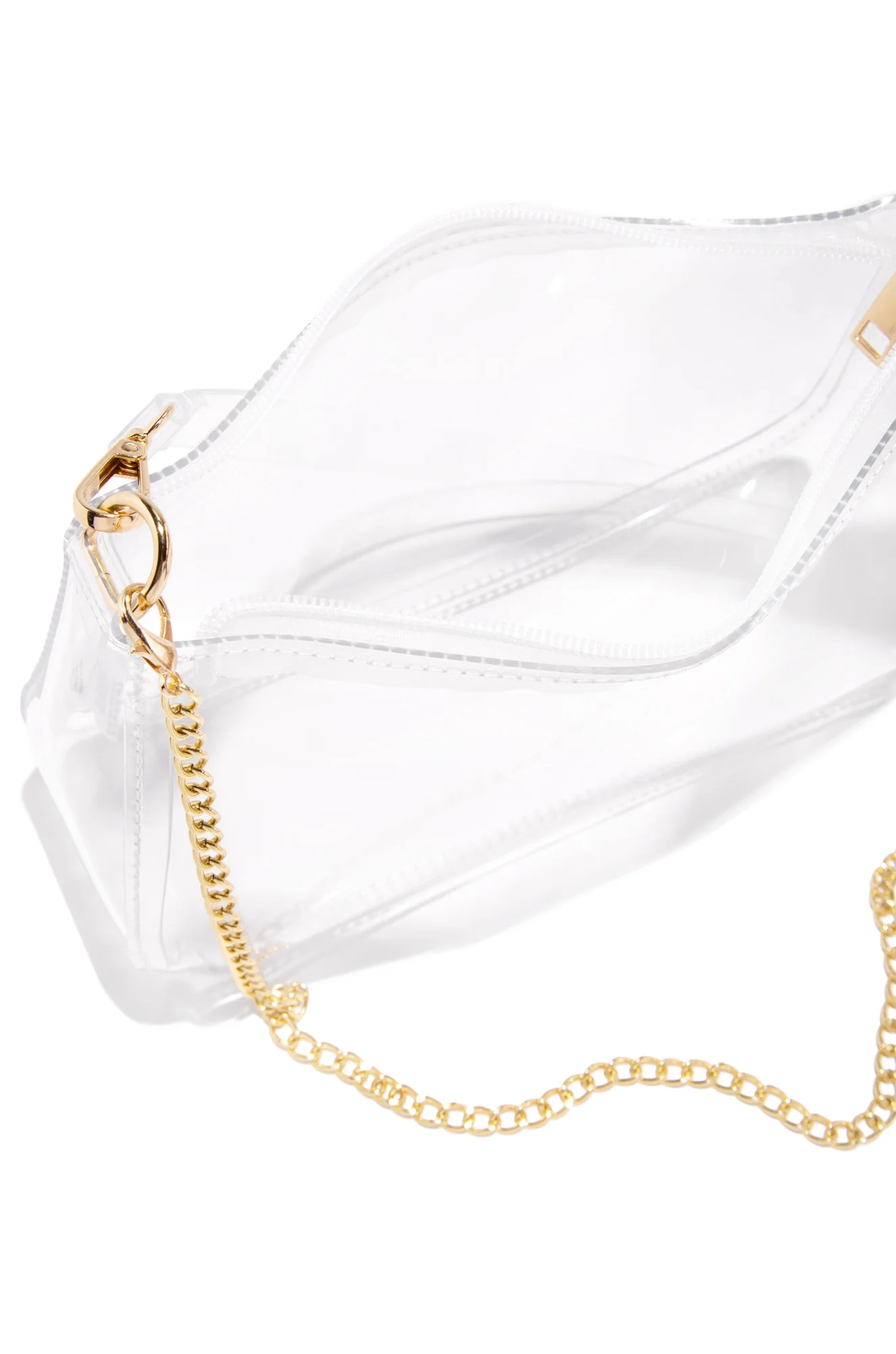 Always Trendy Clear Shoulder Crossbody Bag - Clear - Image 5