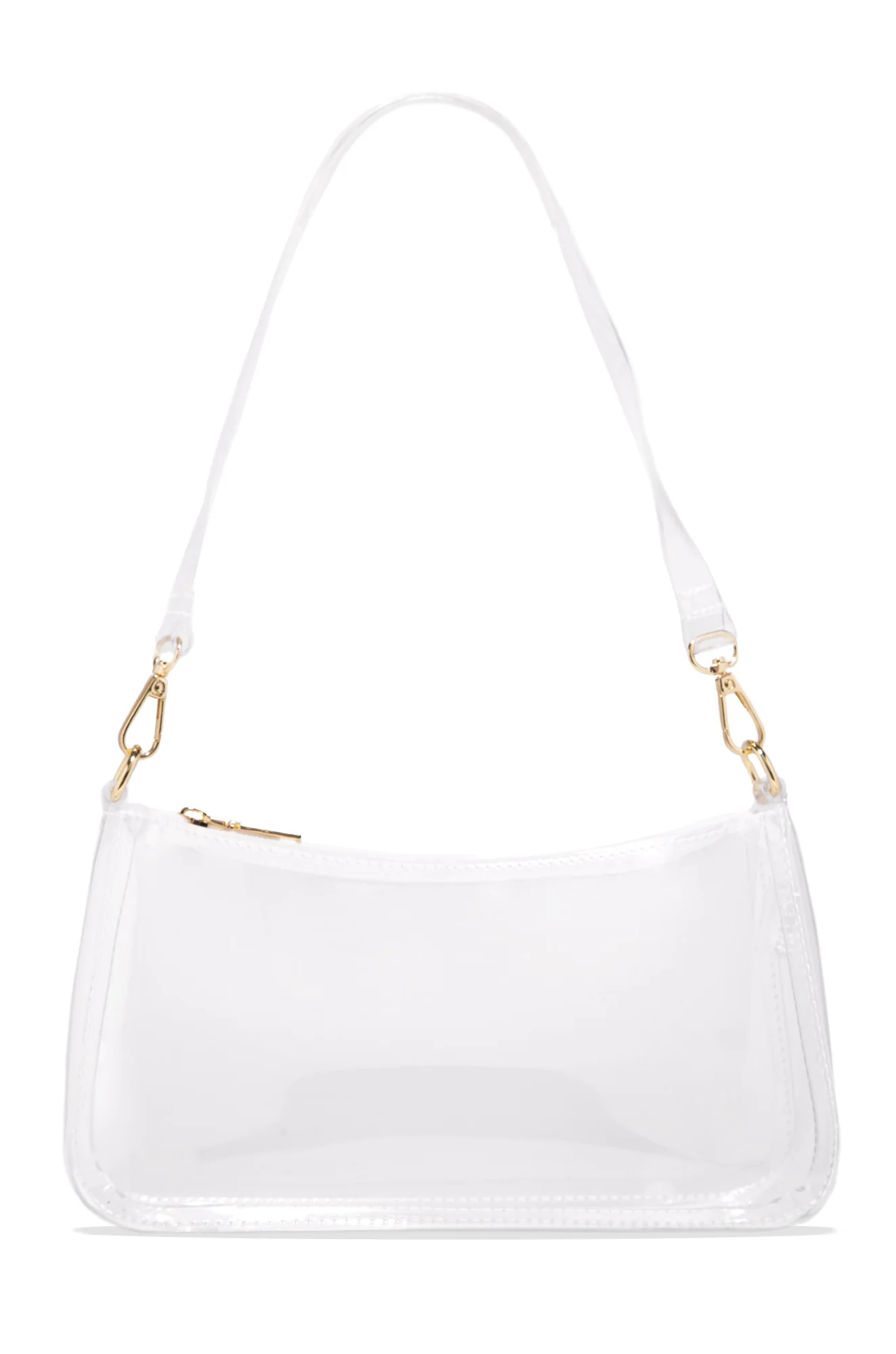 Always Trendy Clear Shoulder Crossbody Bag - Clear - Image 6