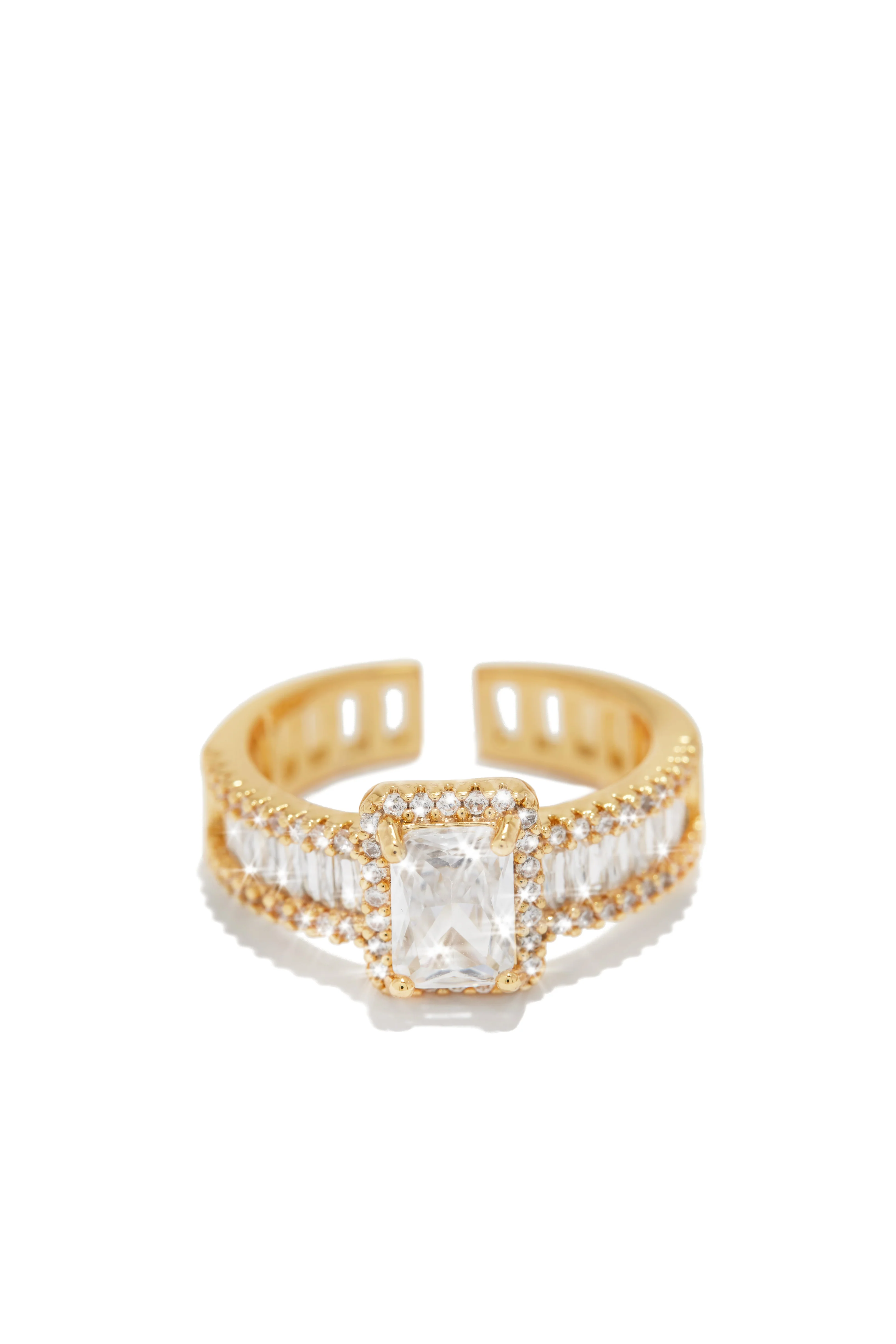 Always Yours Rhodium Plated CZ Ring - Silver - Image 8