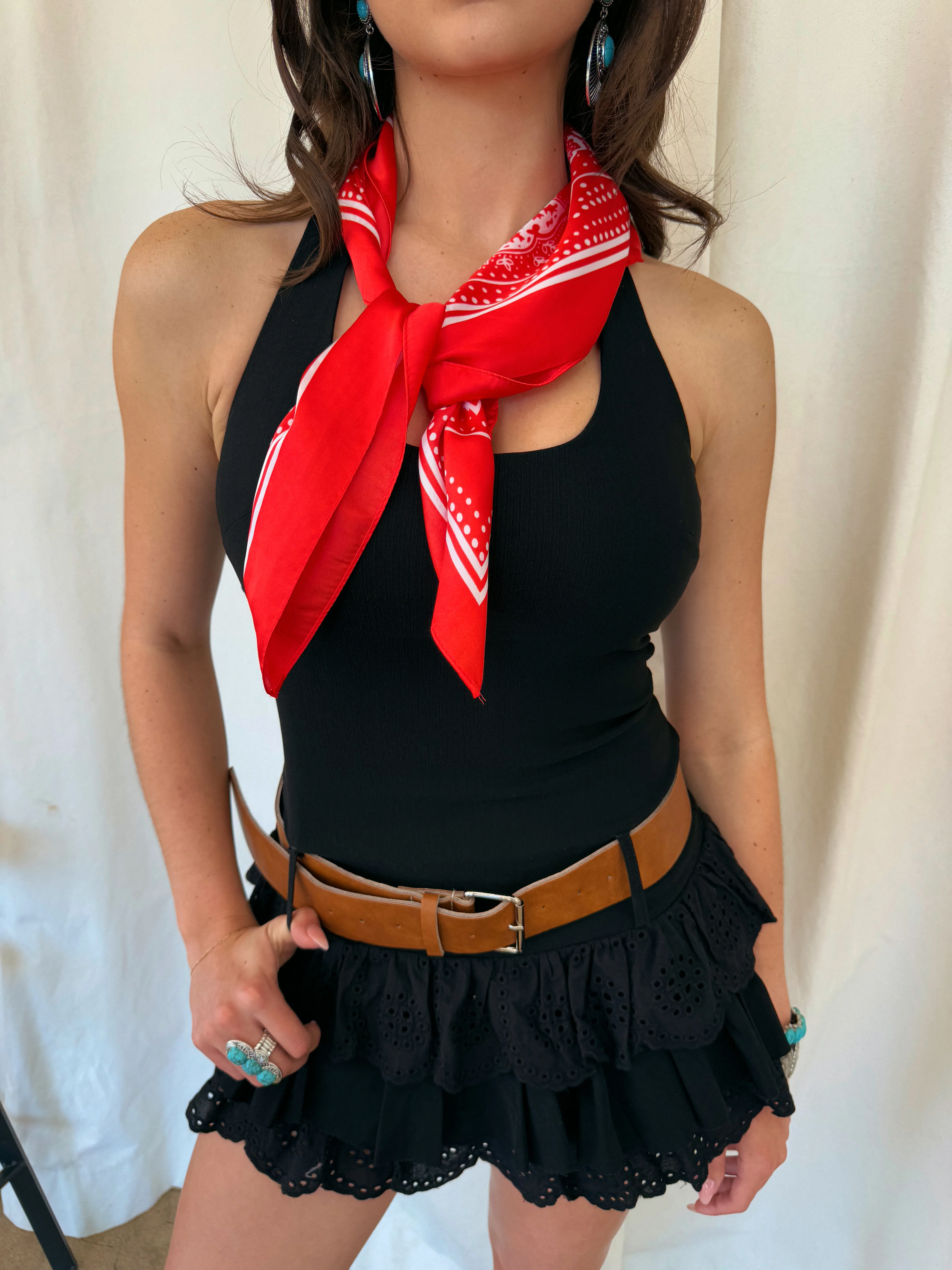 Amirah Multipurpose Scarf - Red - Image 3
