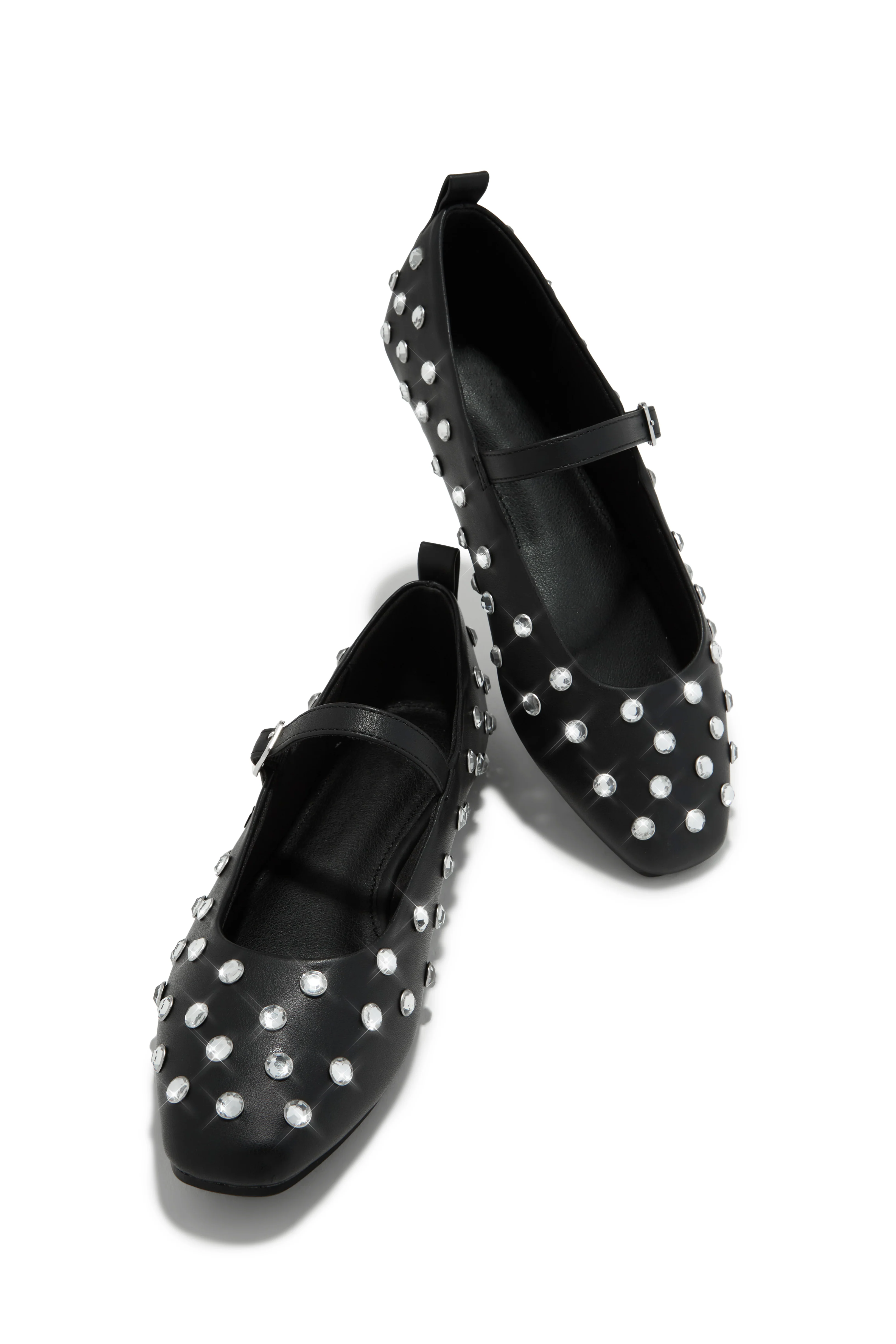 Aniston Embellished Flats - Black - Image 6