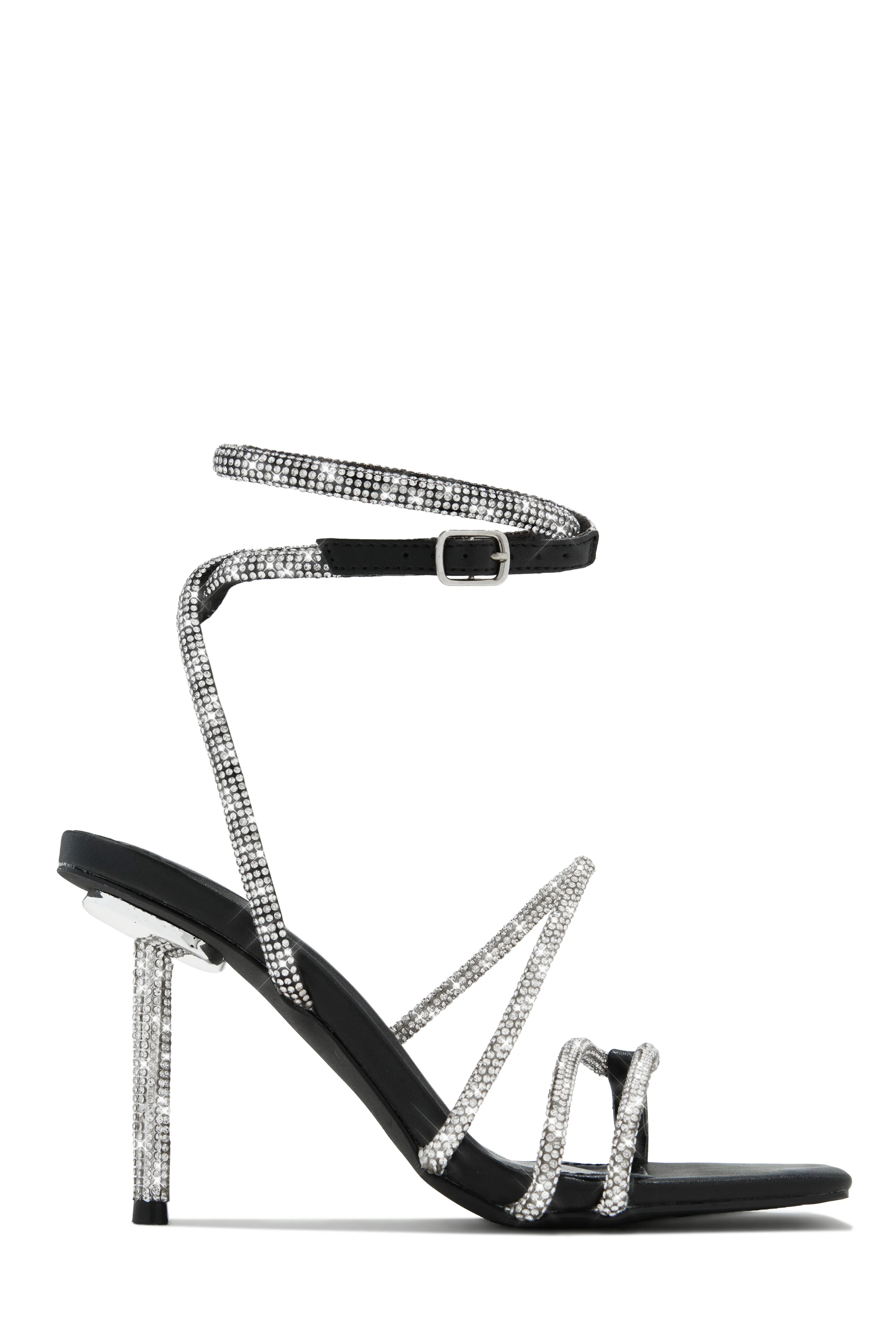 Ayiana Embellished Heels - Black - Image 4