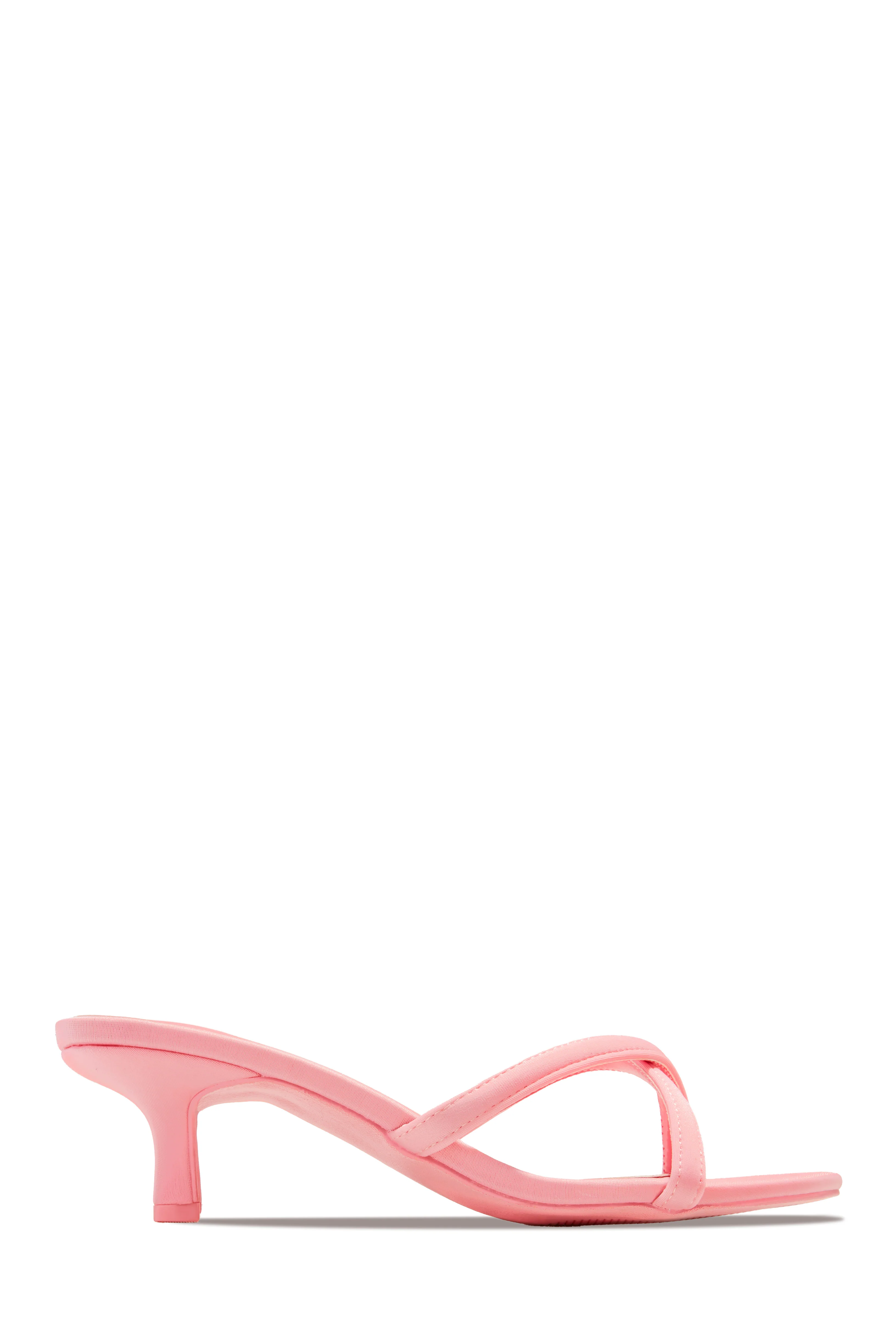 Aylina Kitten Heel Mules - Yellow - Image 7