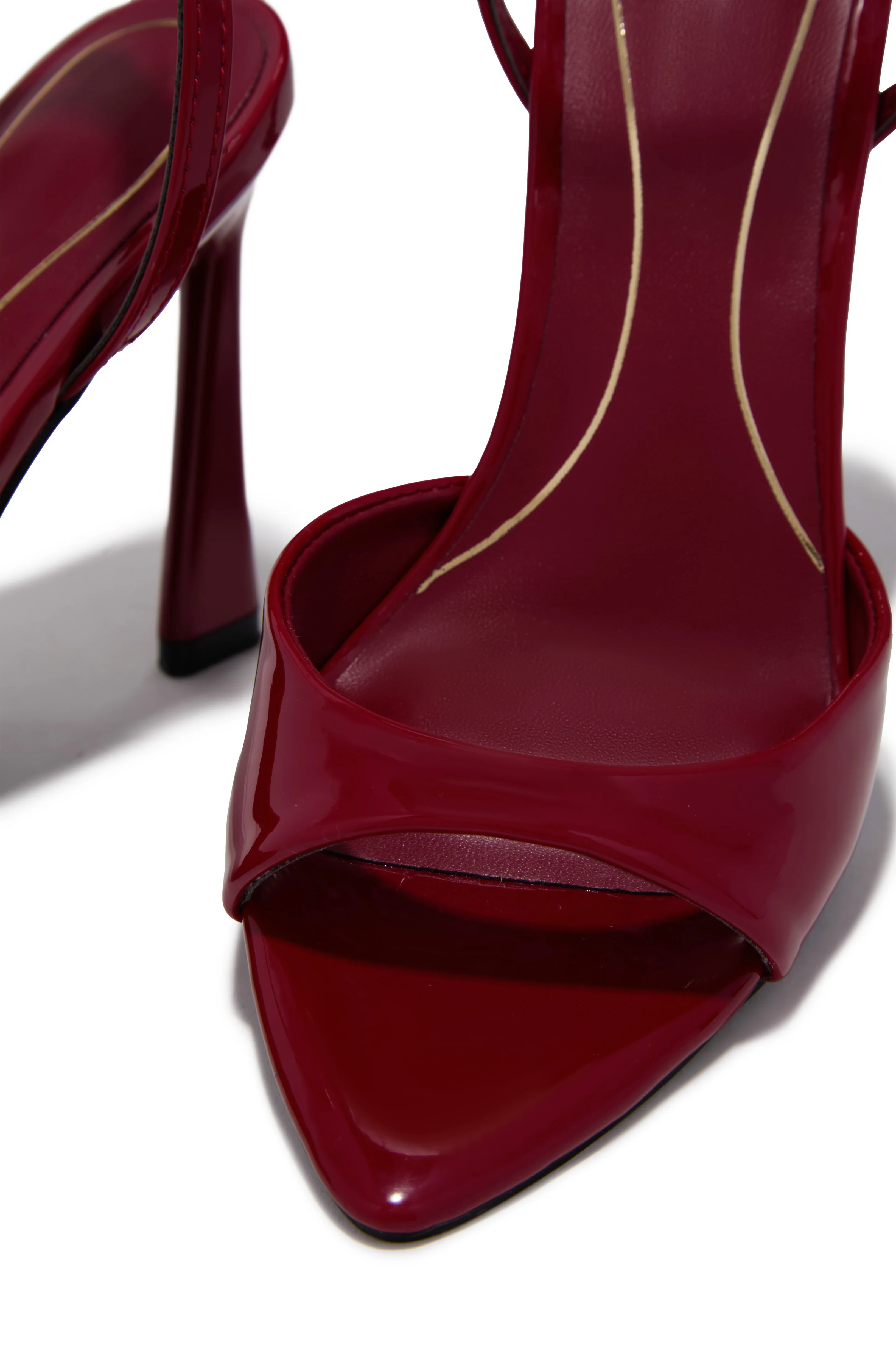 Azani Mary Jane Strap Heels - Red - Image 2