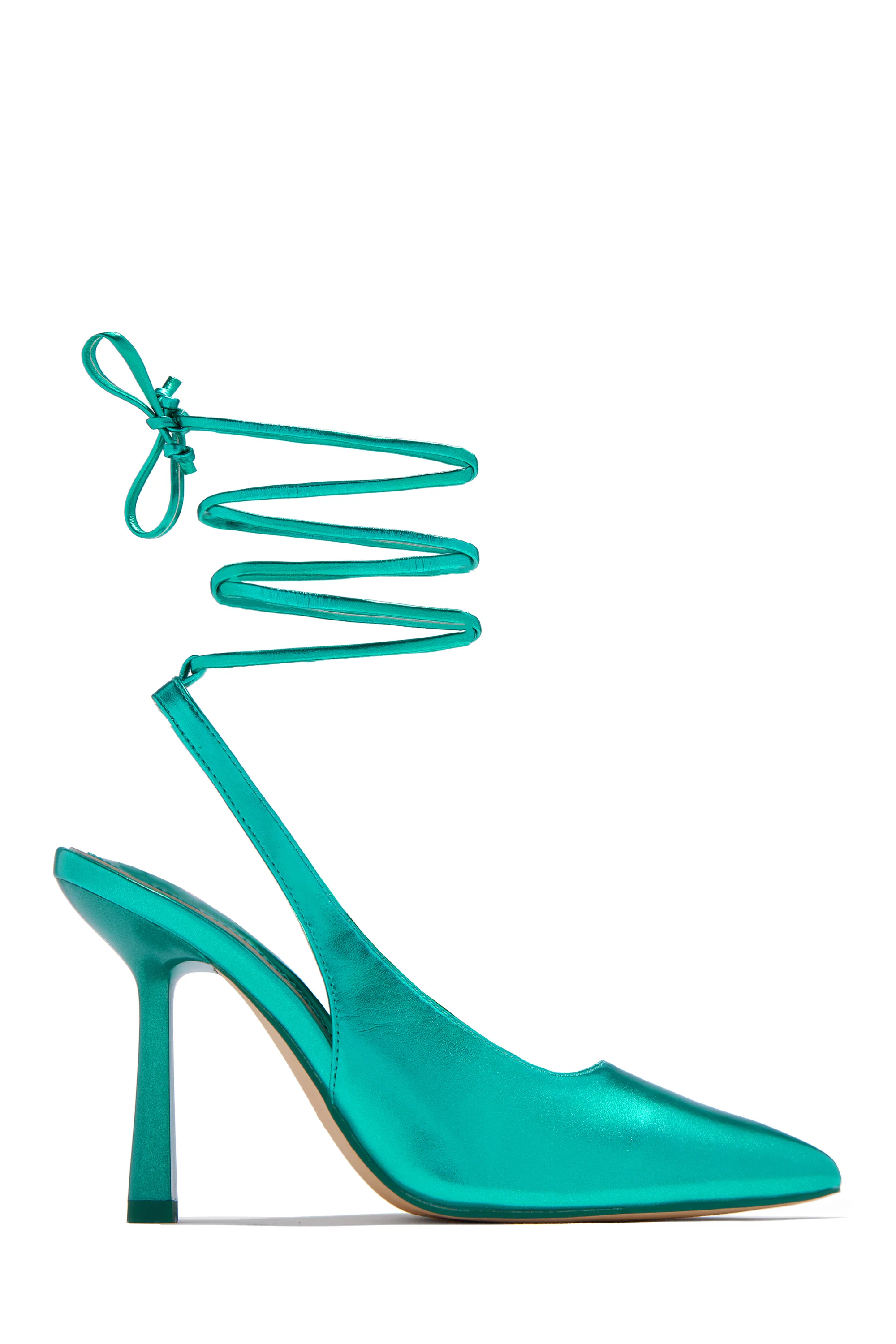Azriel Lace Up Pumps - Blue - Image 7