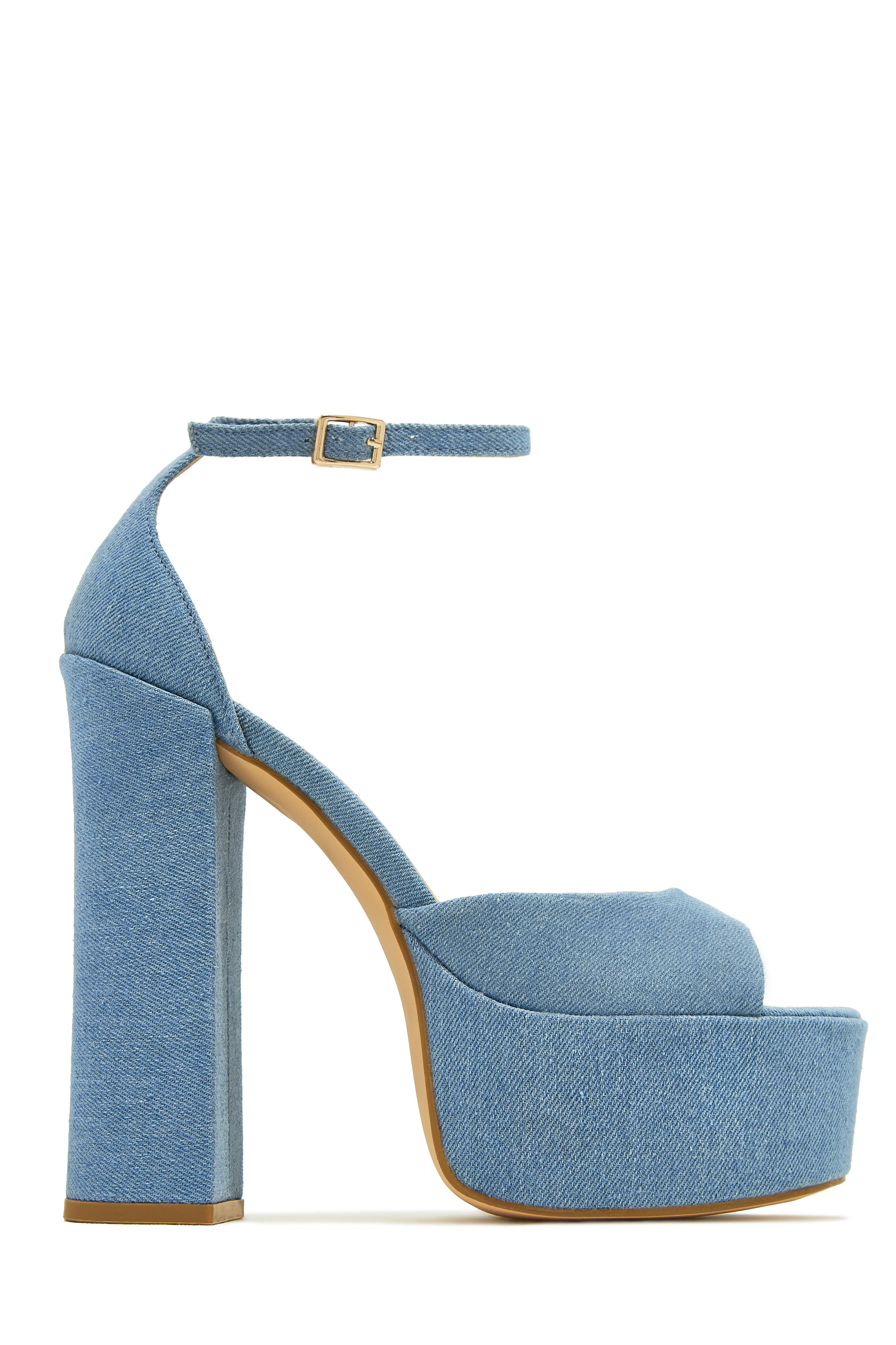 Baecation Platform Block High Heels - Natural - Image 10