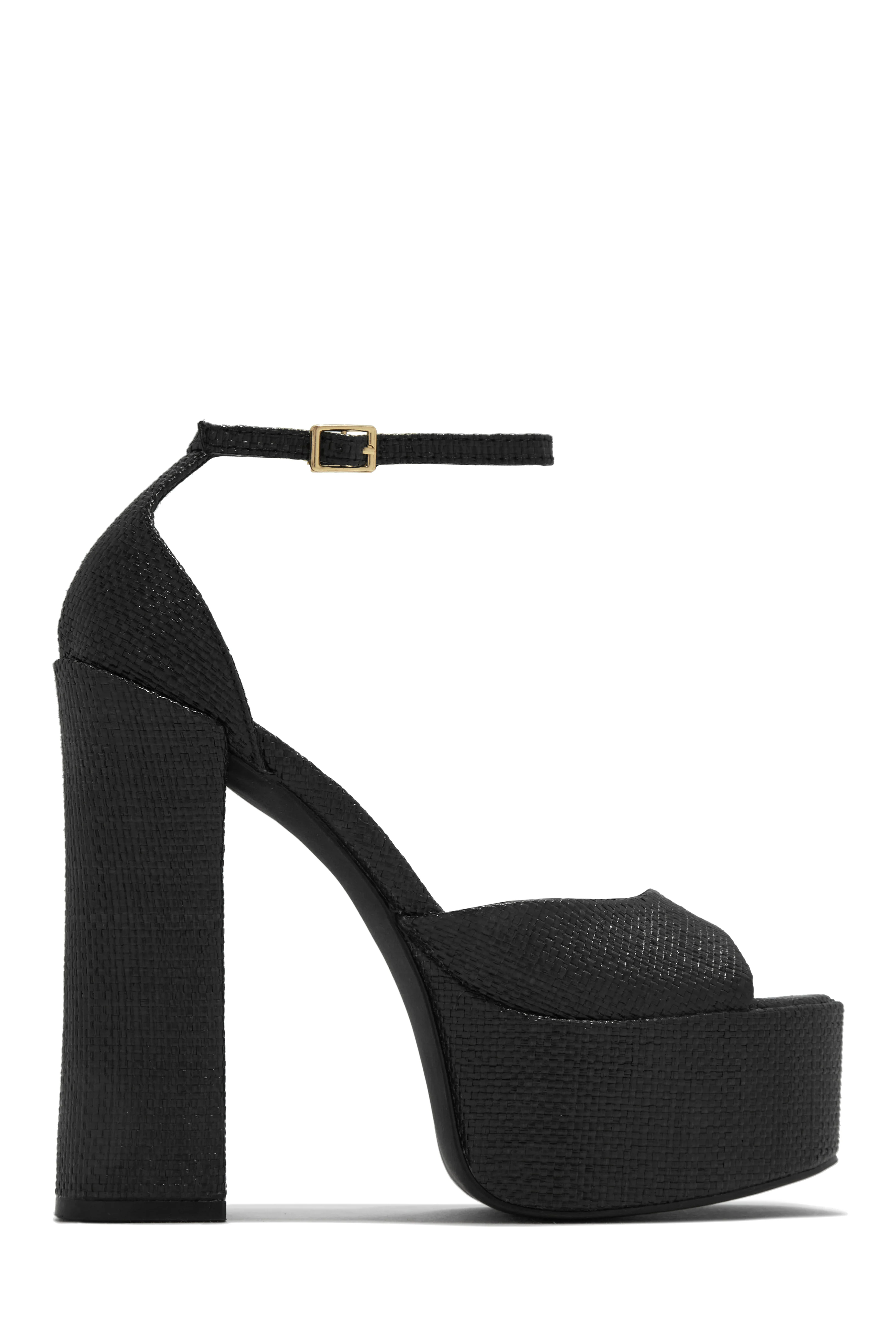 Baecation Platform Block High Heels - Natural - Image 7