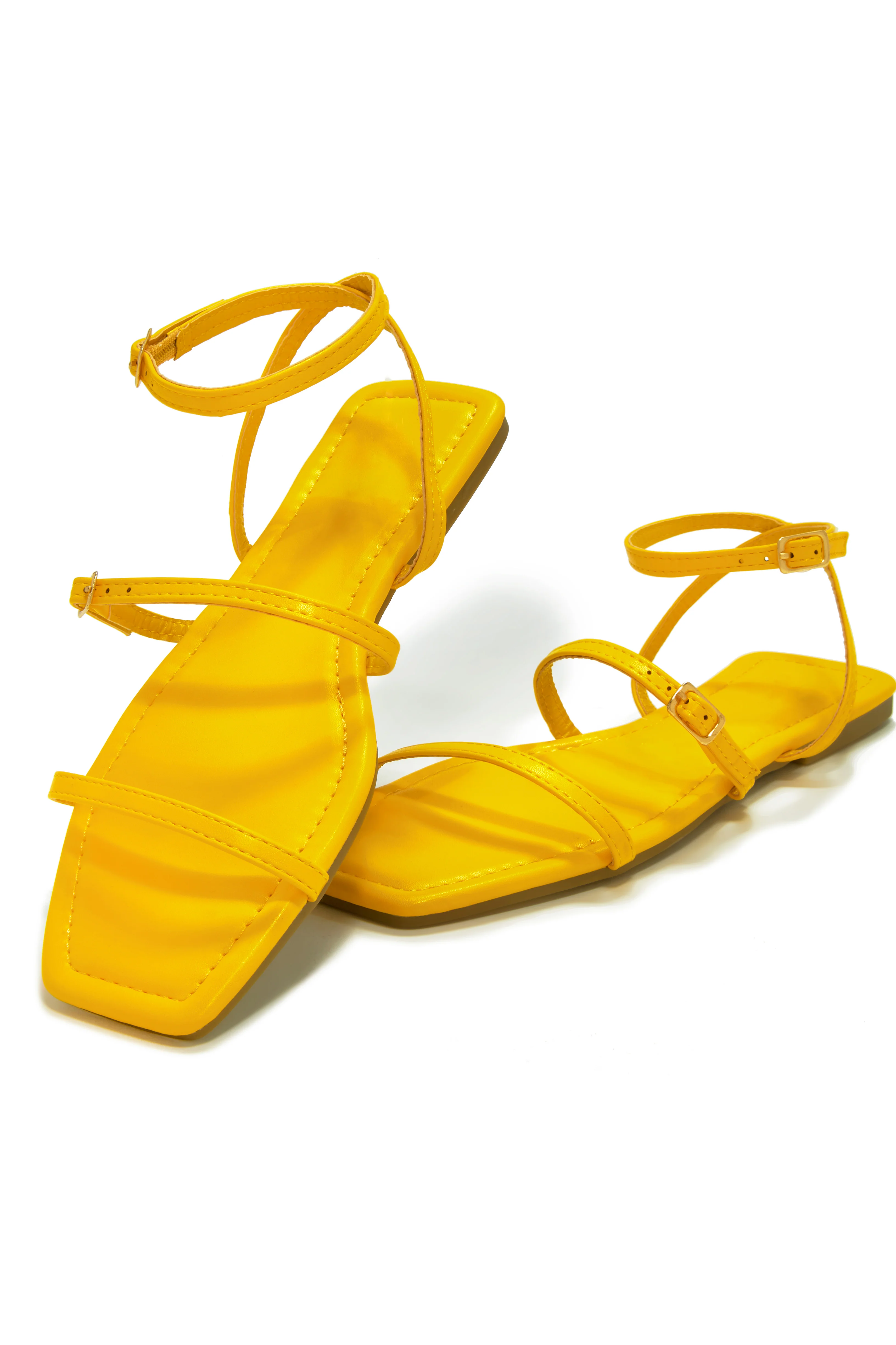 Bali Beach Flat Sandals - Yellow - Image 2