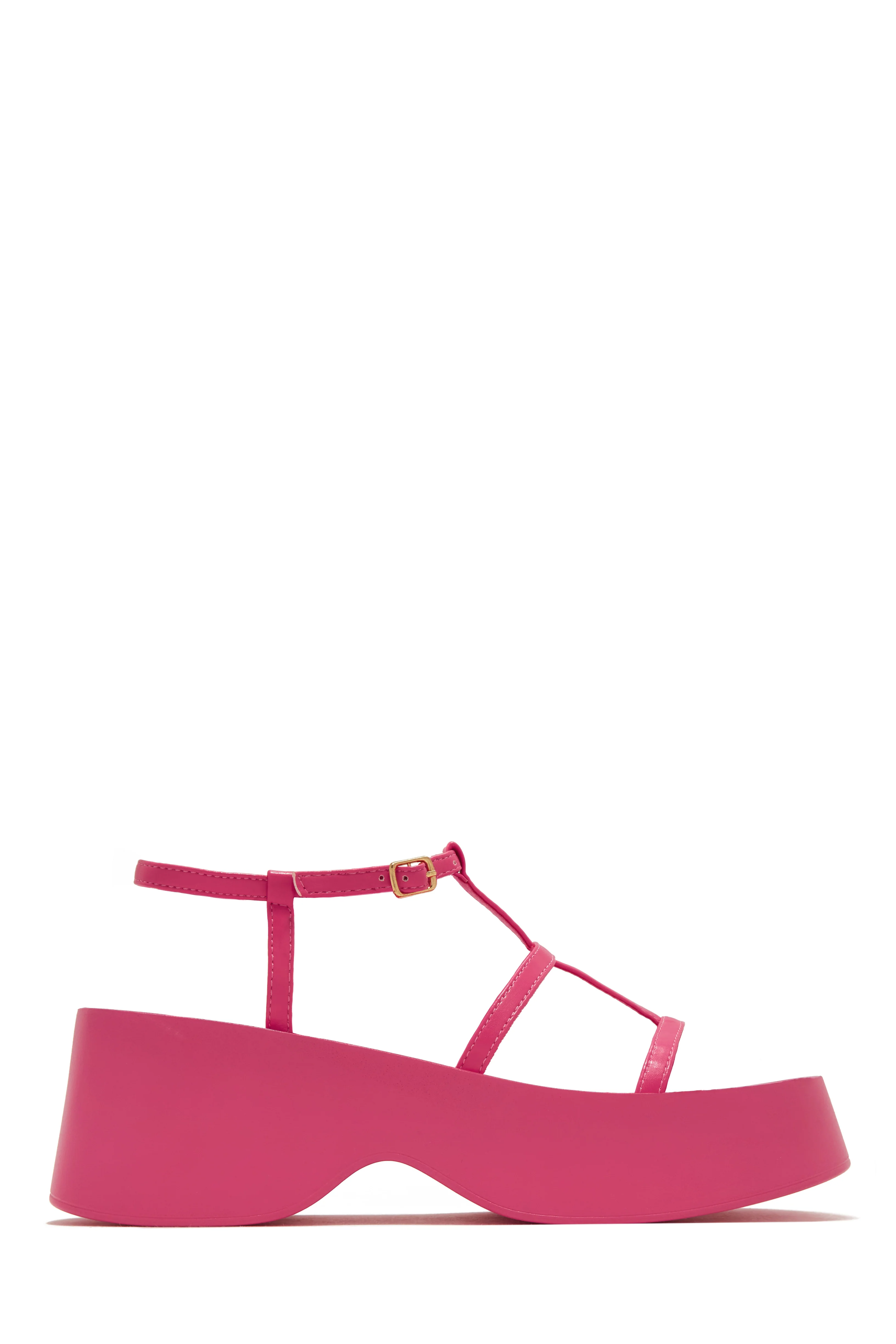 Beach Trip Flat Platform Sandals - White - Image 7