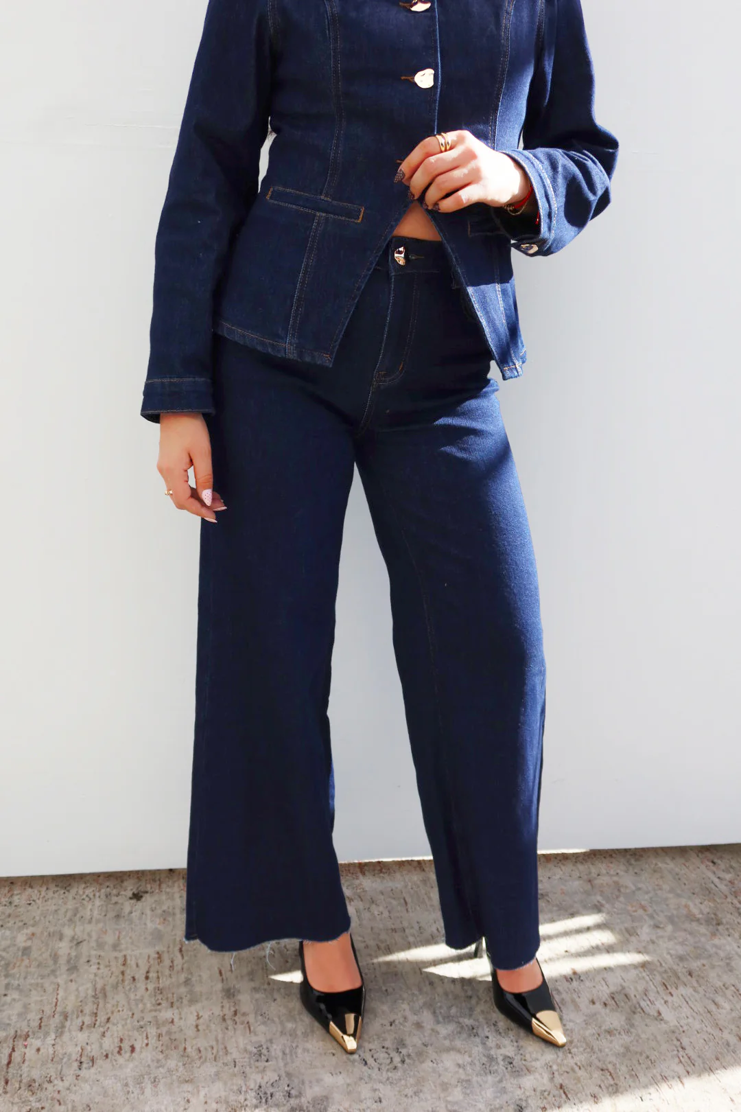Becca Wide Leg Jean Pant - Denim