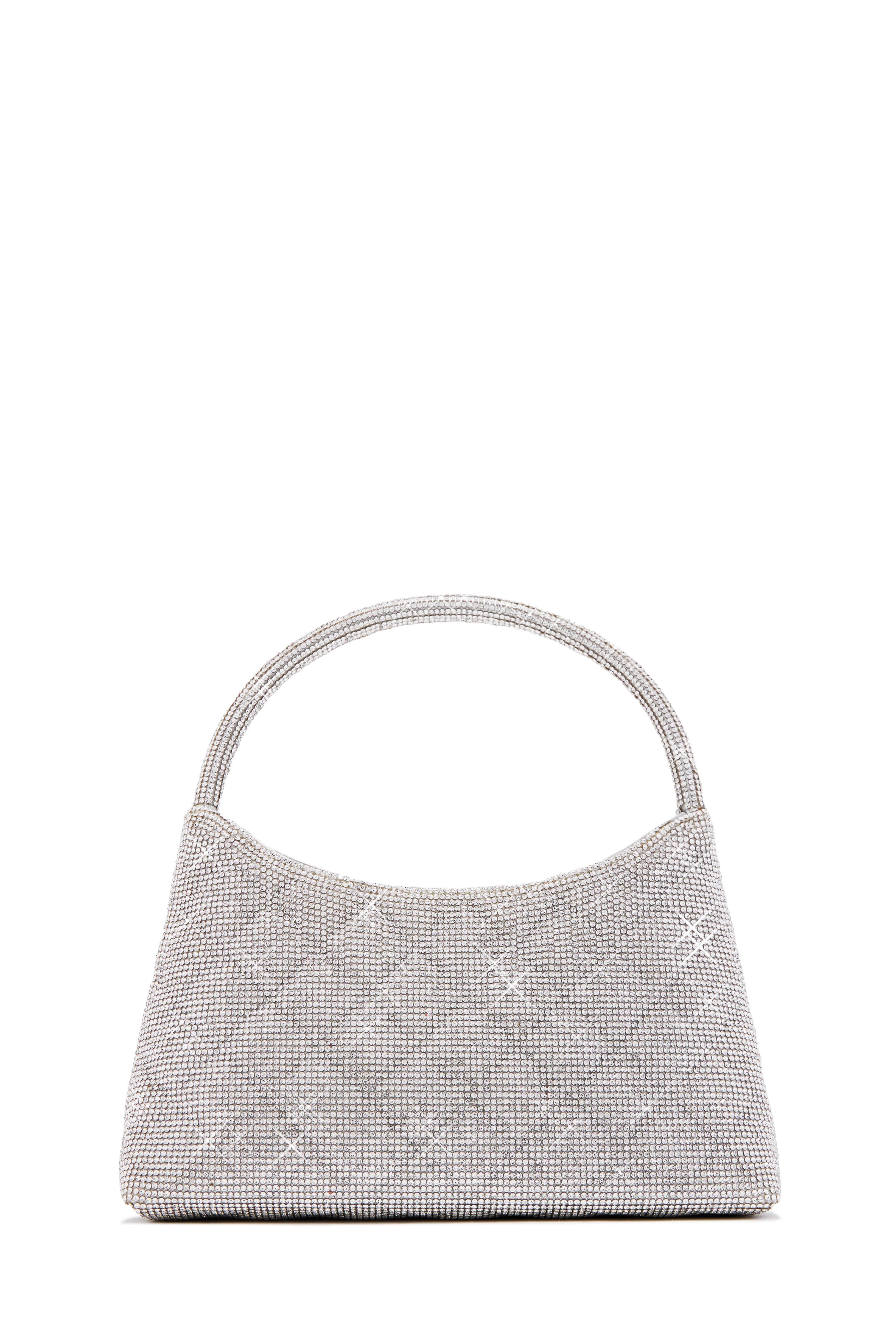 Bella Embellished Handbag - Silver - Image 5