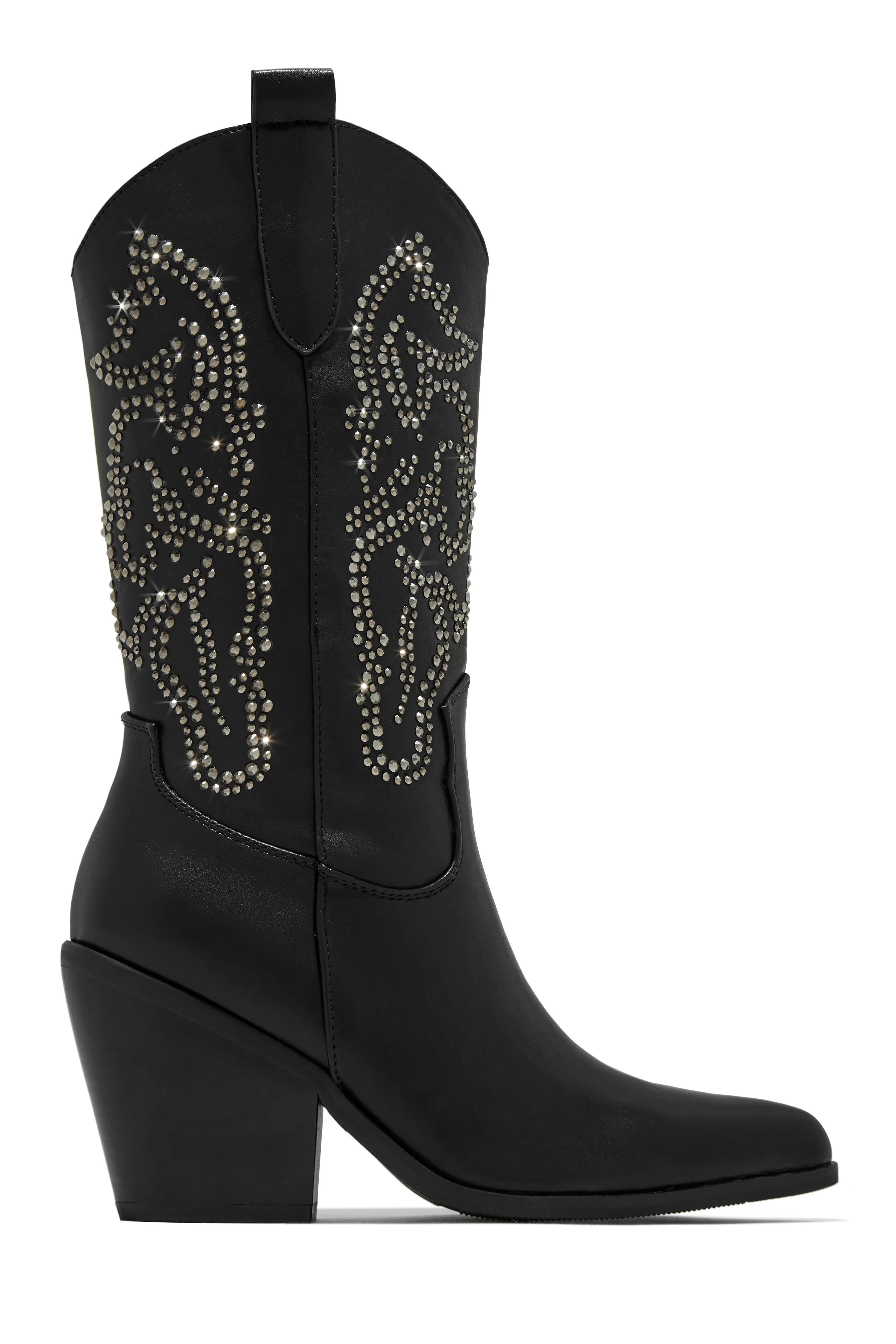 Best In The West Embellished Cowgirl Boots - White - Image 7