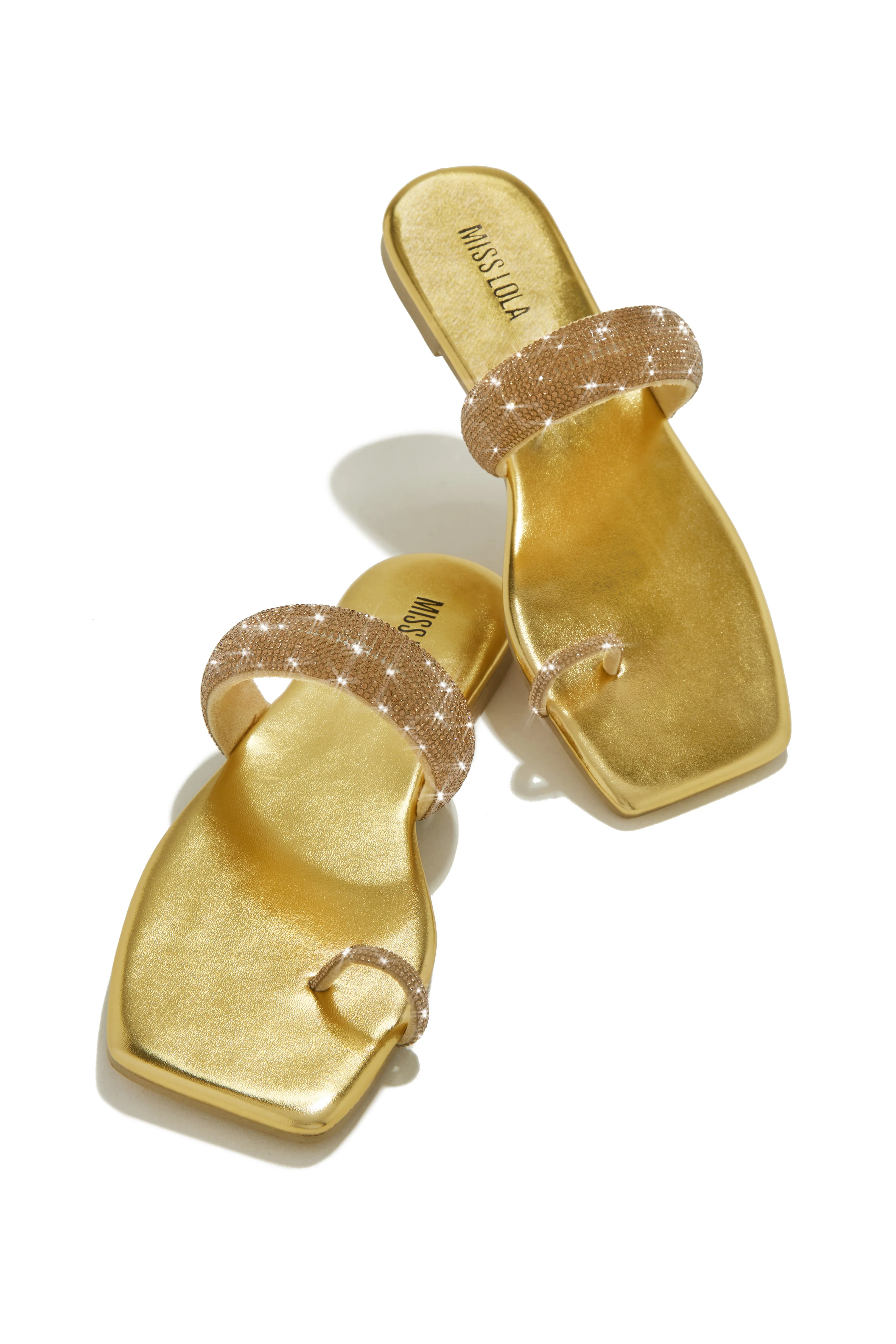 Cabana Beach Embellished Slip On Sandals - White - Image 10