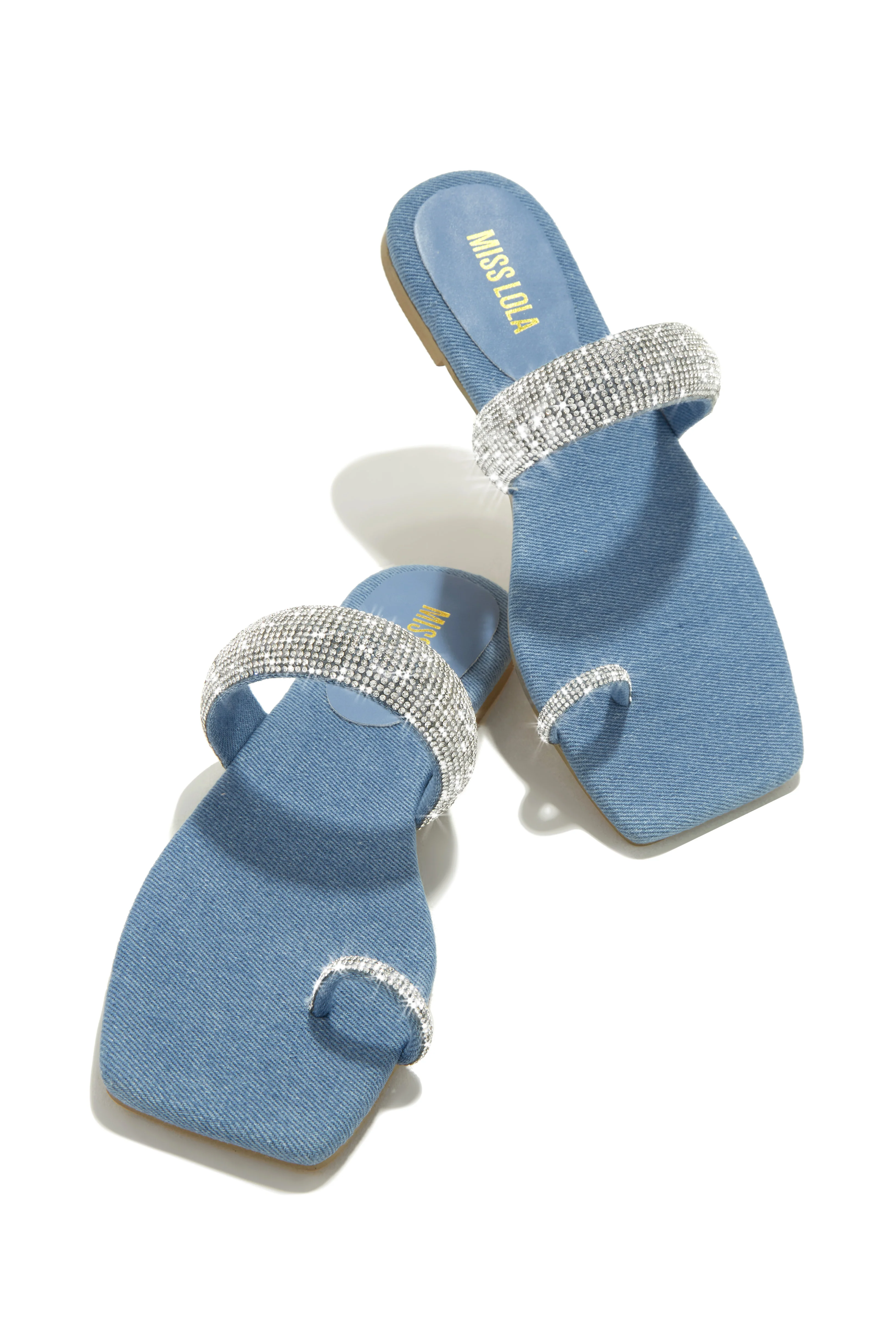 Cabana Beach Embellished Slip On Sandals - White - Image 9