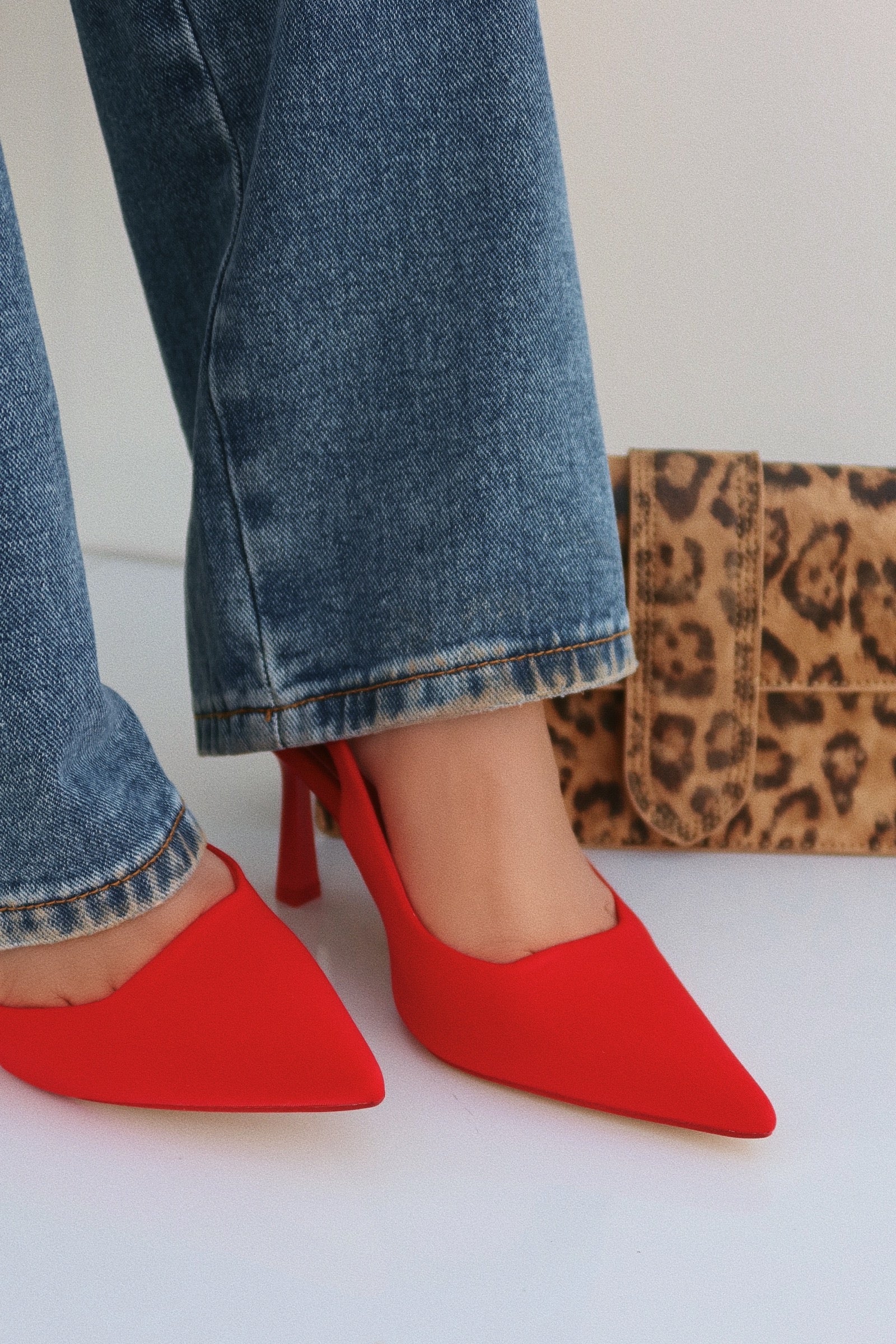 Caria Slingback Pumps - Red - Image 2