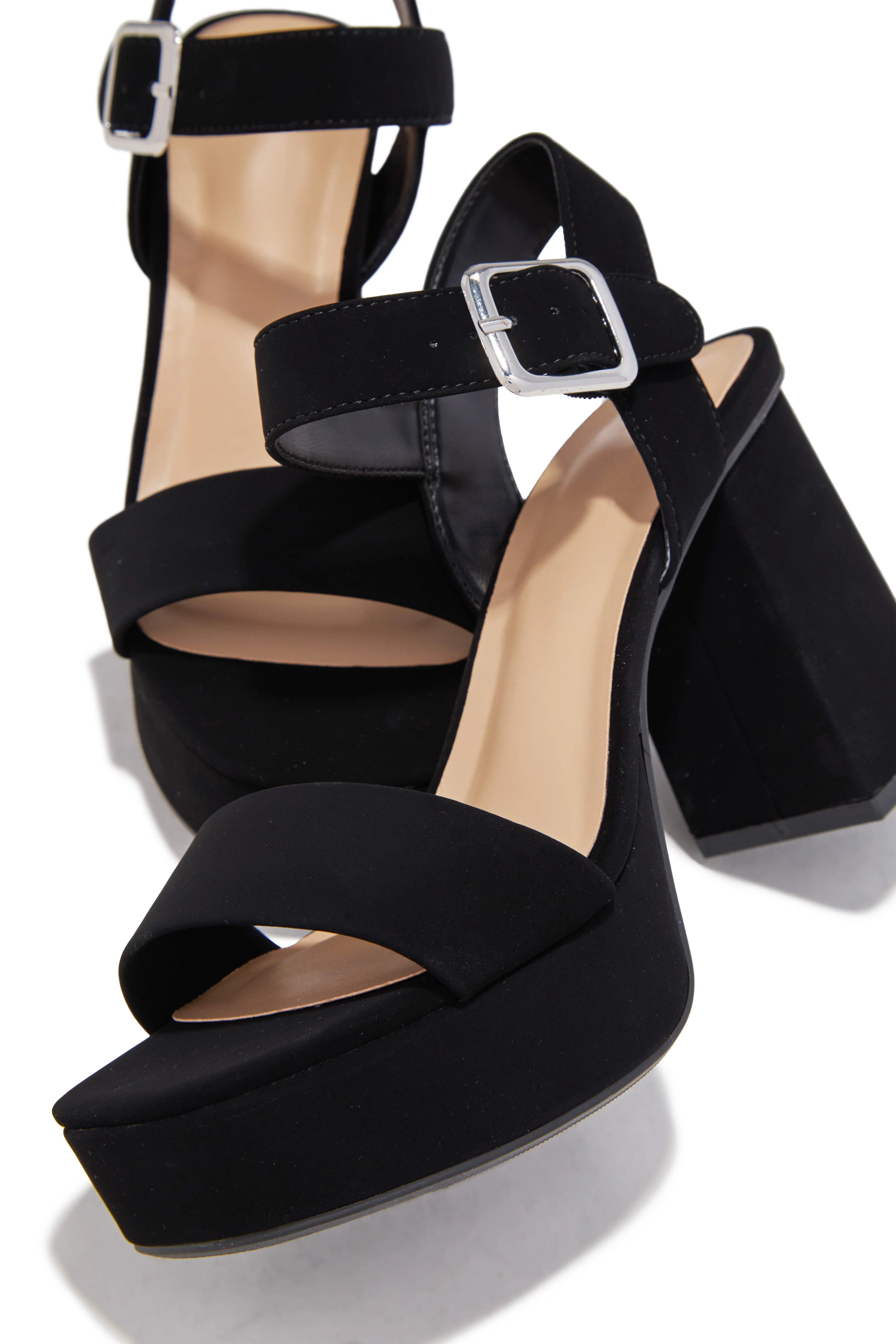 Cecilia Platform Chunky Heels - Black - Image 4