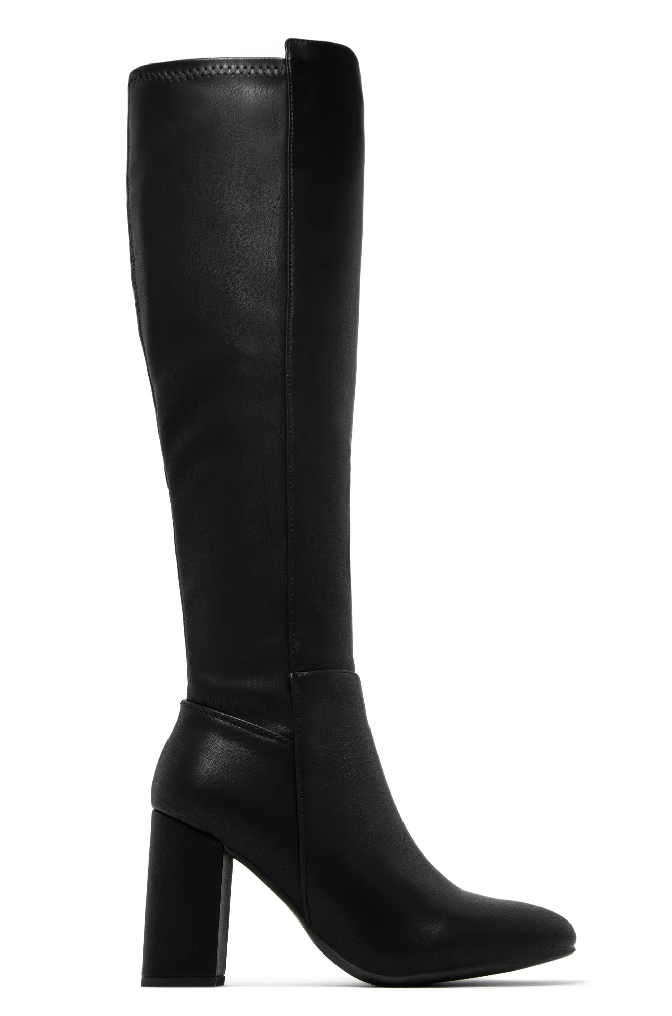 Colette Block Heel Boots - Black - Image 2