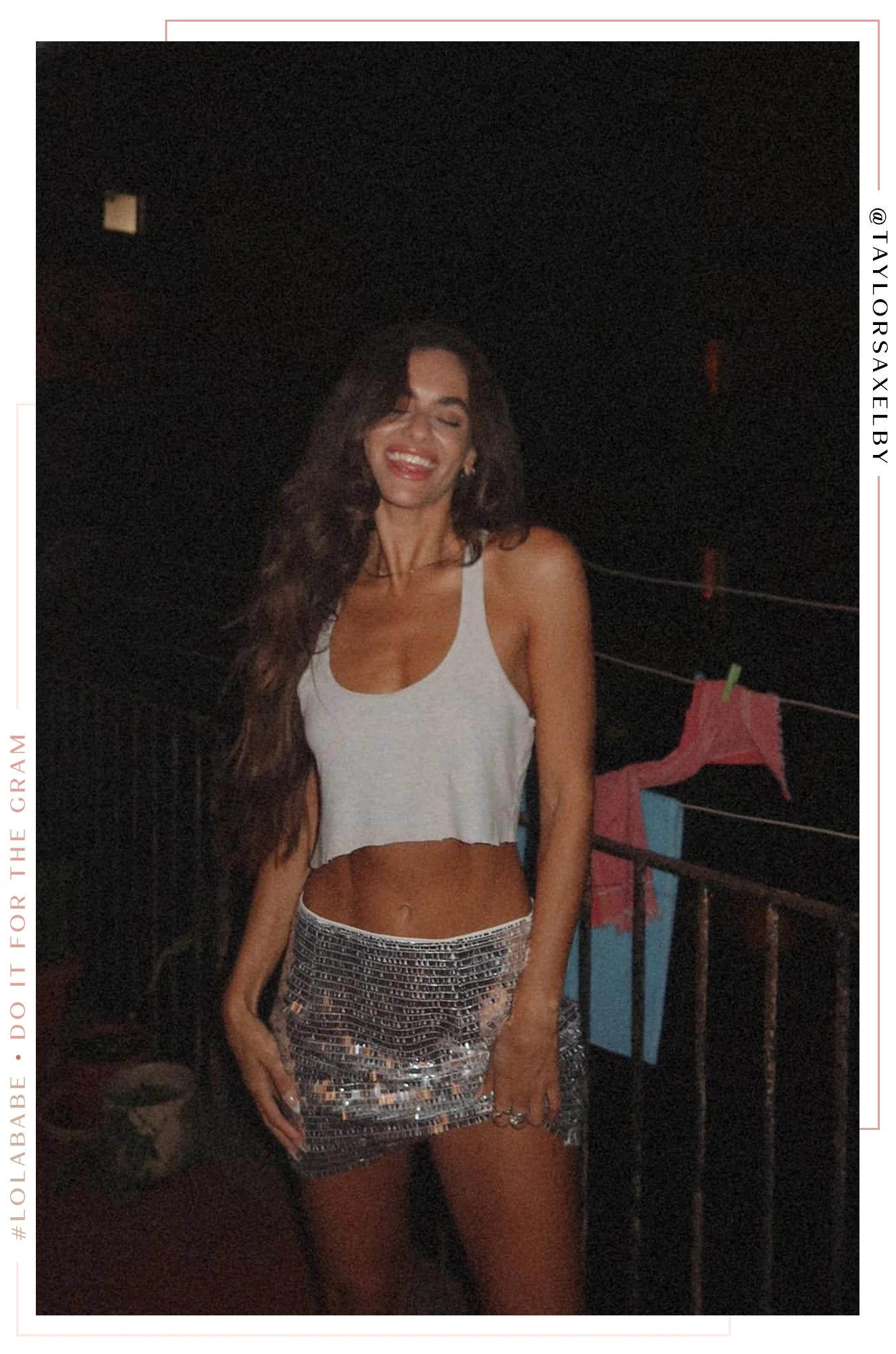 Cora High Waist Mini Skirt - Silver - Image 3
