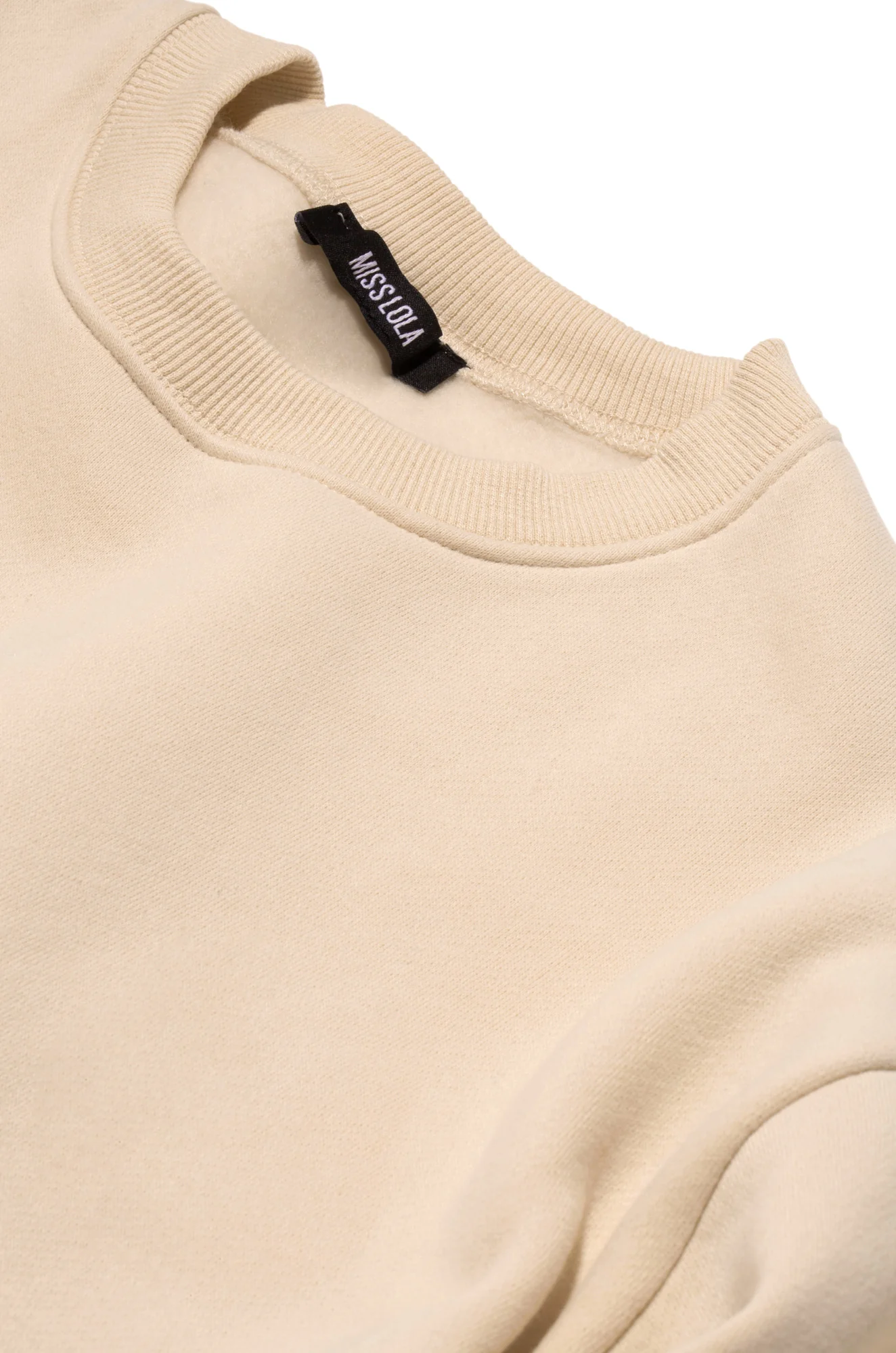 Cozy Feels Adult Crewneck Sweater - Cream - Image 3