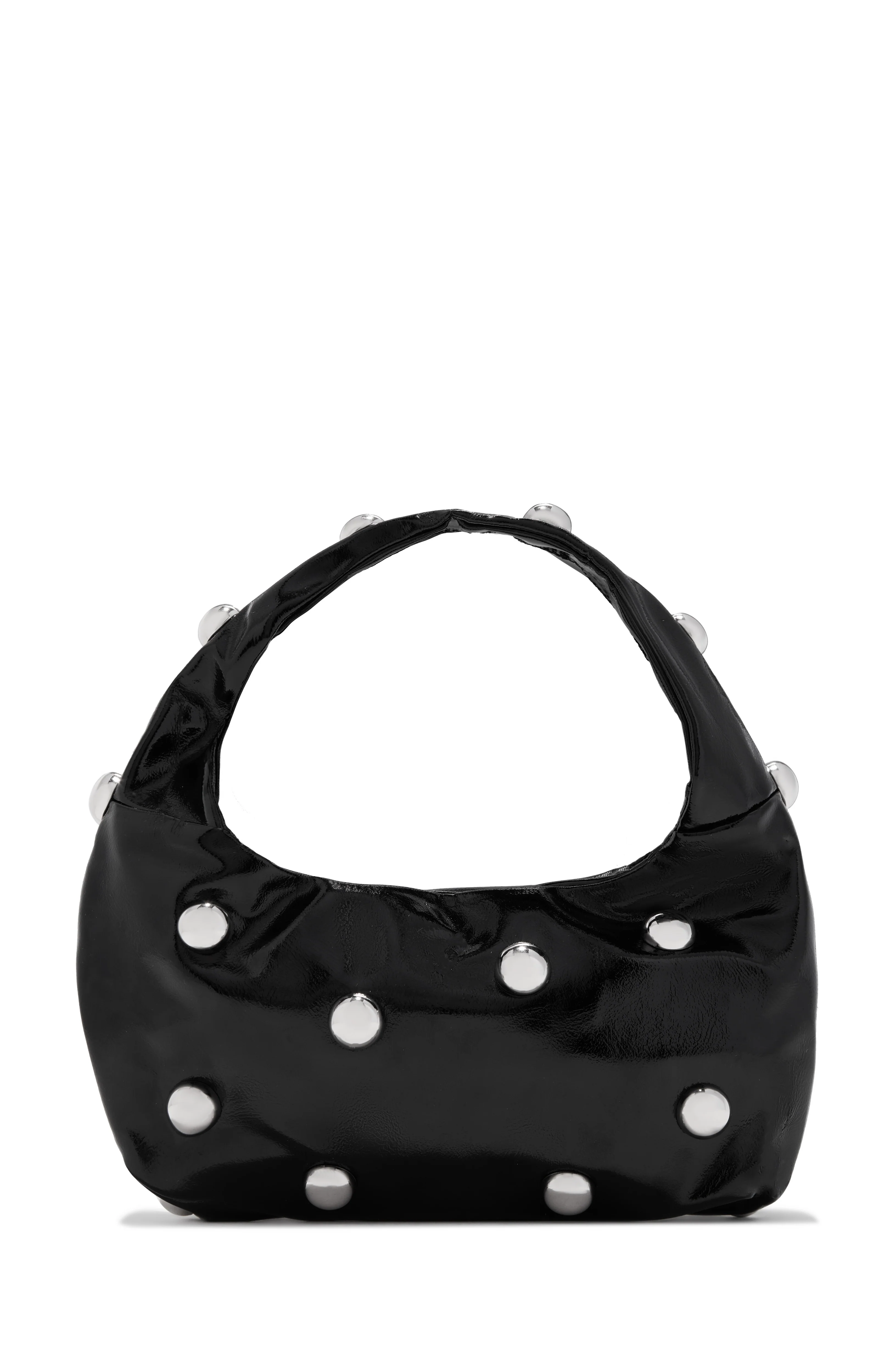 Dahlaney Studded Handbag - Black Silver - Image 5
