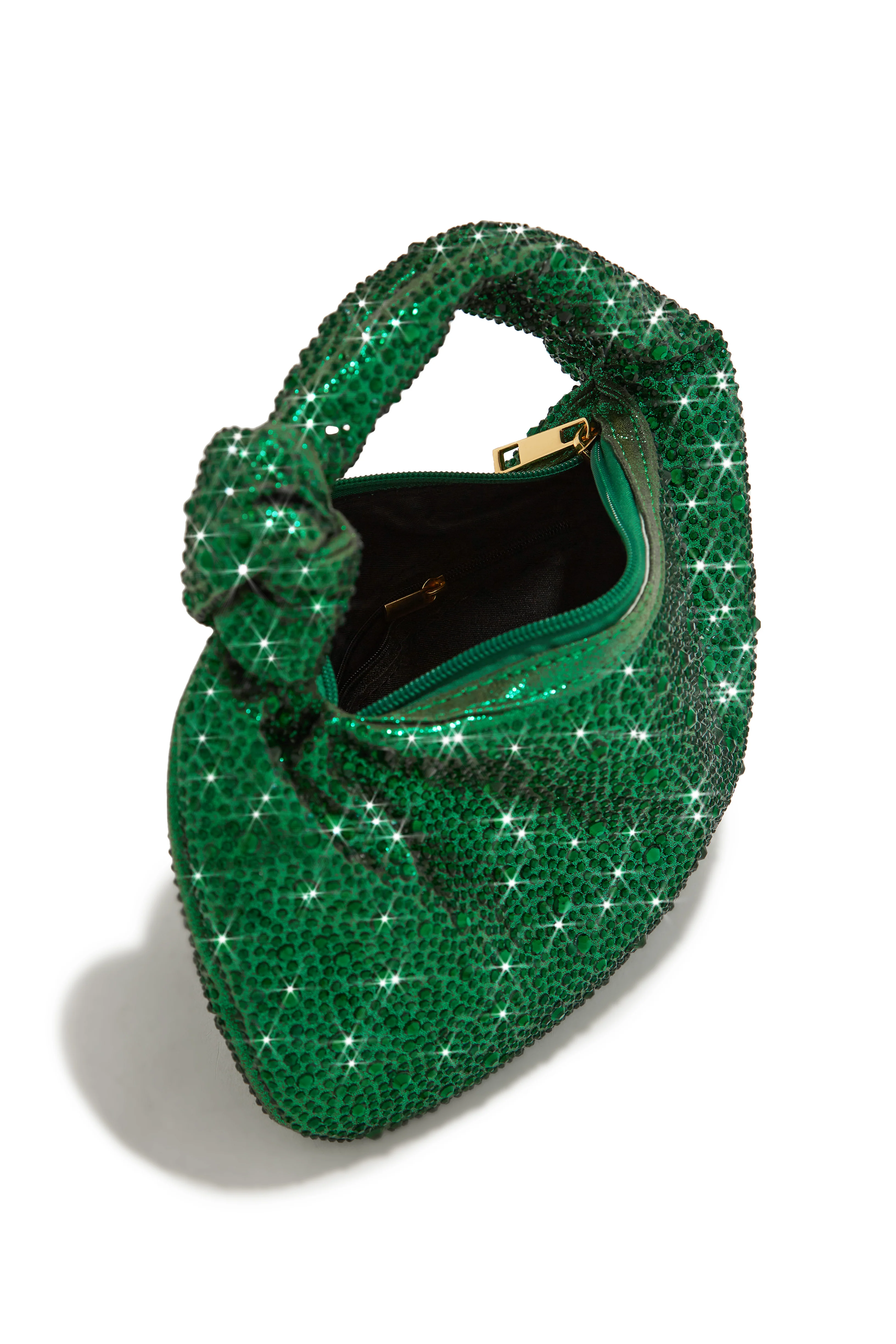Day & Night Embellished Knot Handbag - Green - Image 2