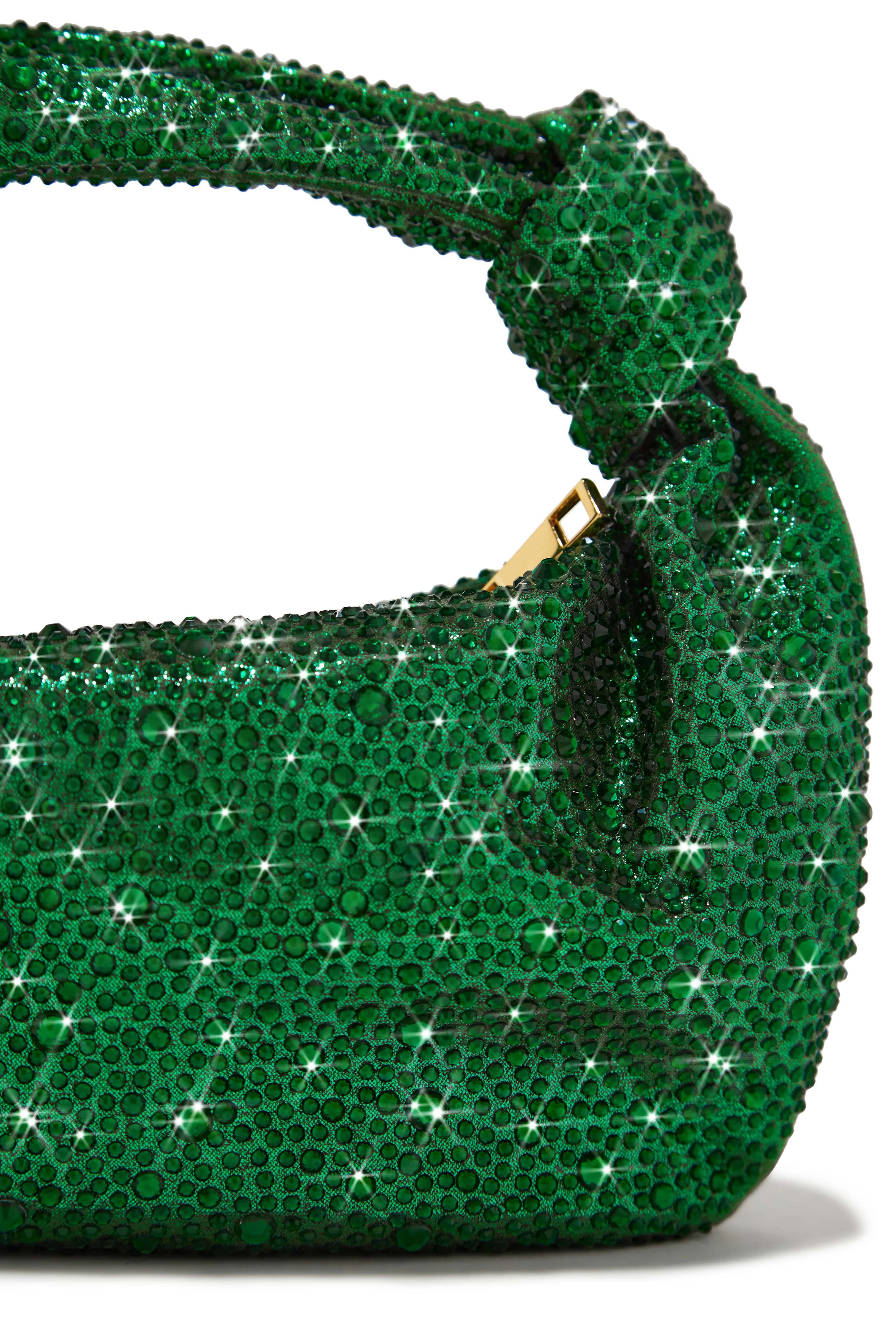 Day & Night Embellished Knot Handbag - Green - Image 4