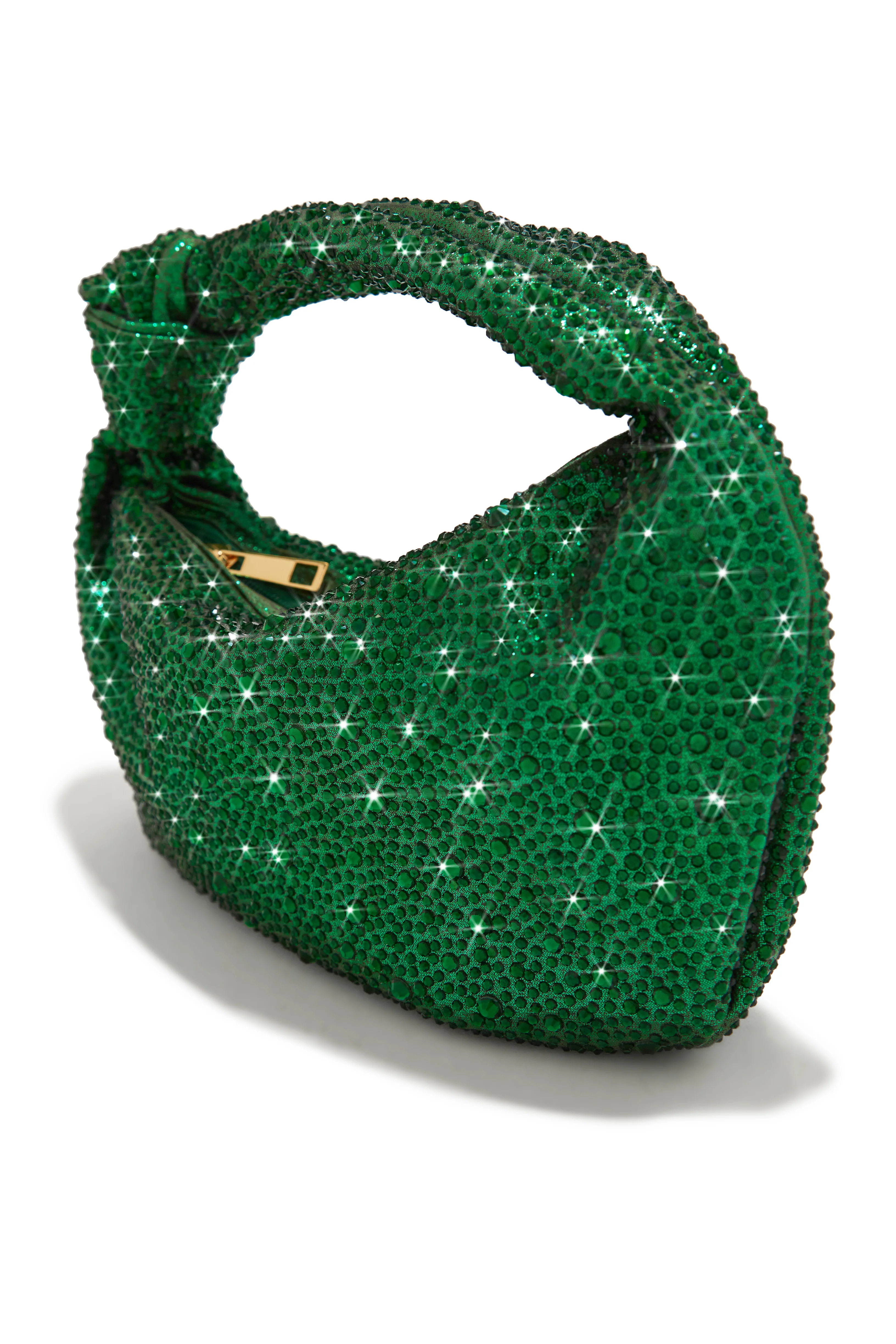 Day & Night Embellished Knot Handbag - Green - Image 6