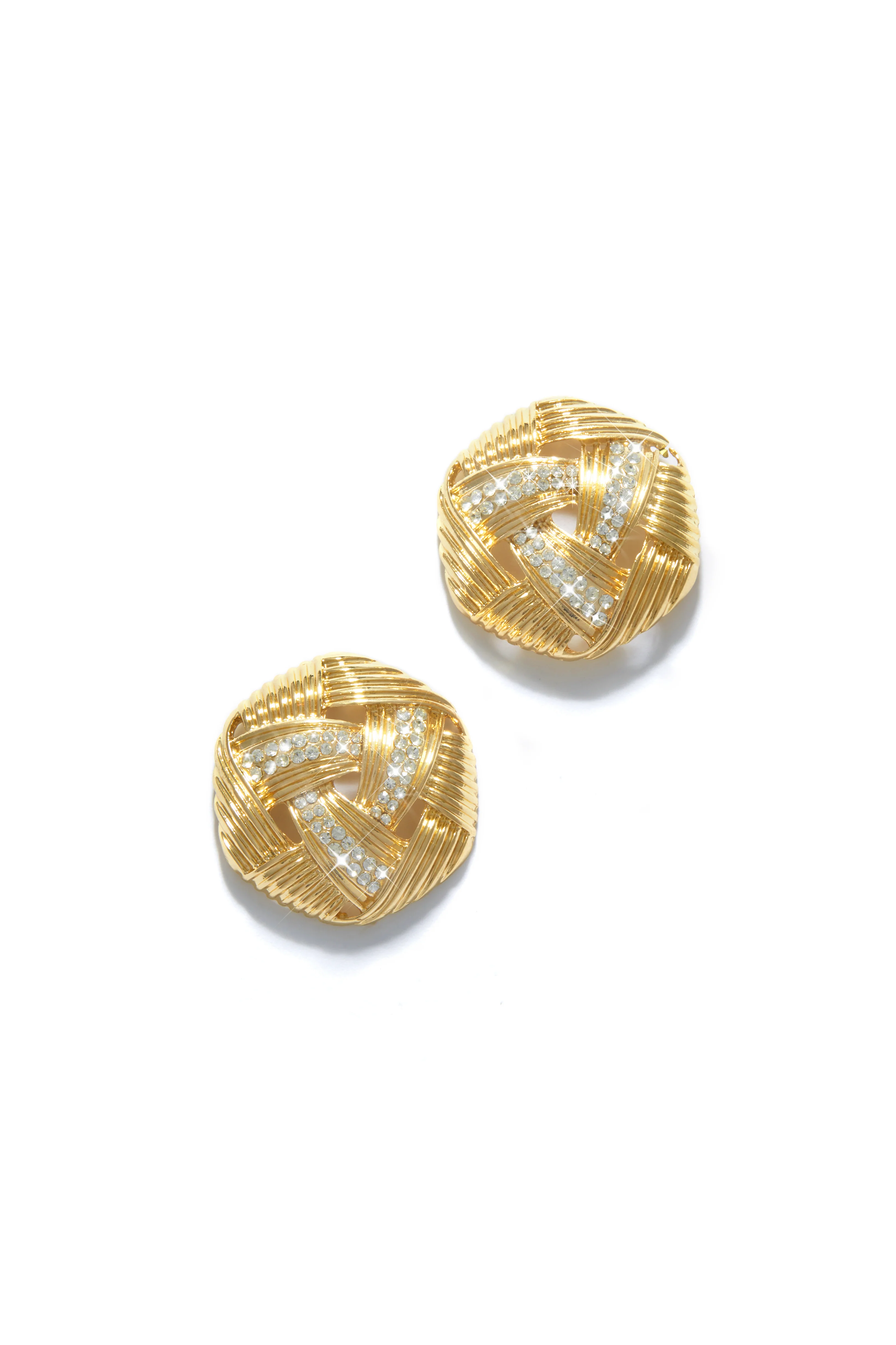 Daya Chunky Embellished Earring - Gold - Image 4