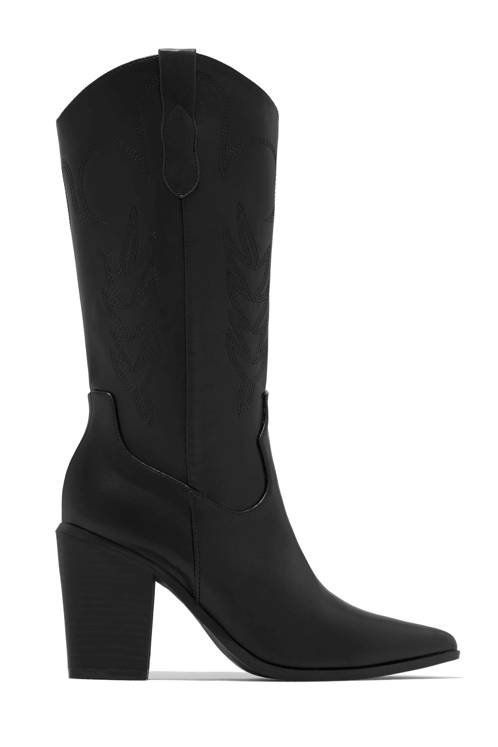 Delaney Block Heel Cowgirl Boots - Blue - Image 14