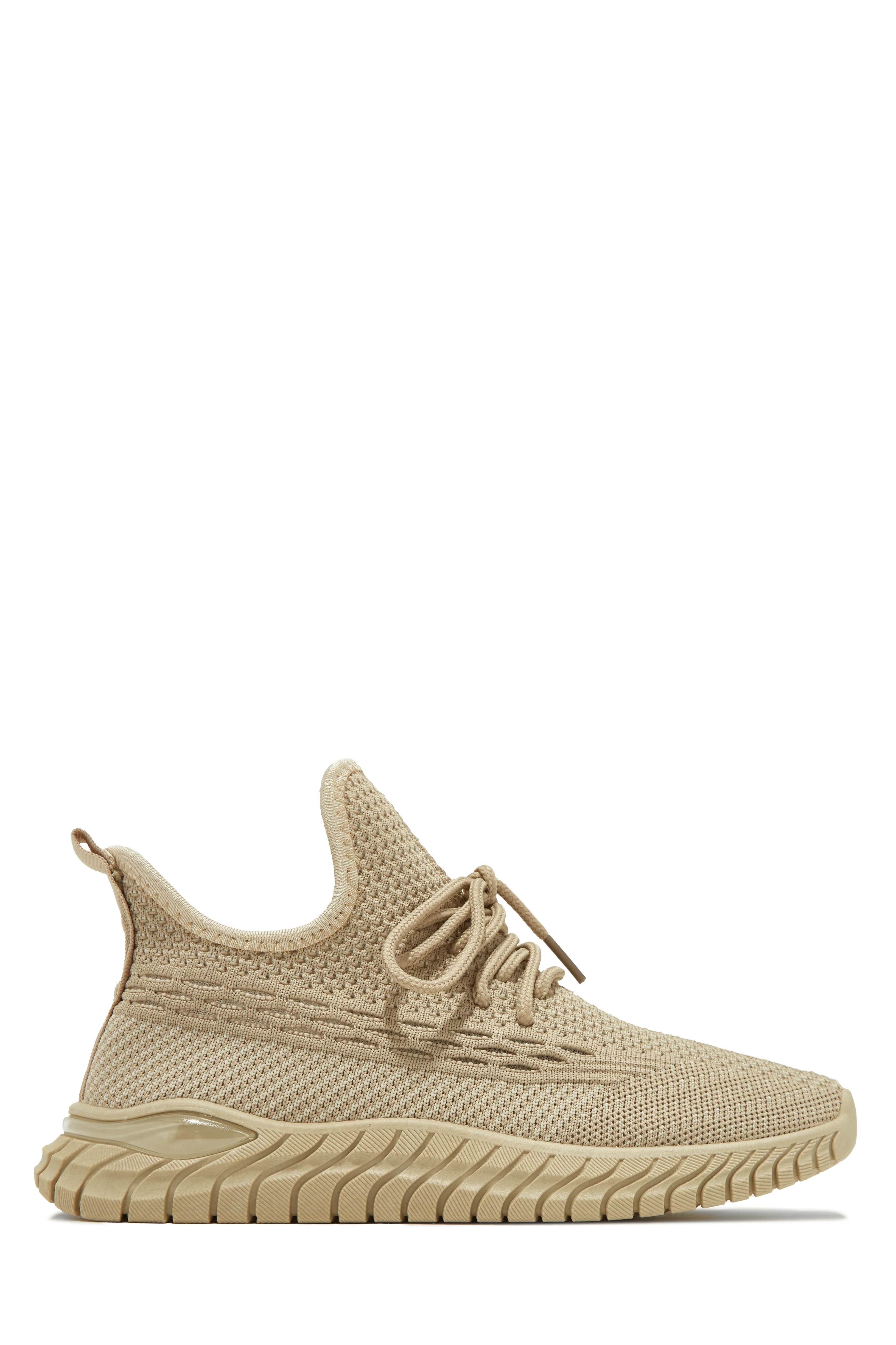Determined Lace Up Sneakers - Nude - Image 6