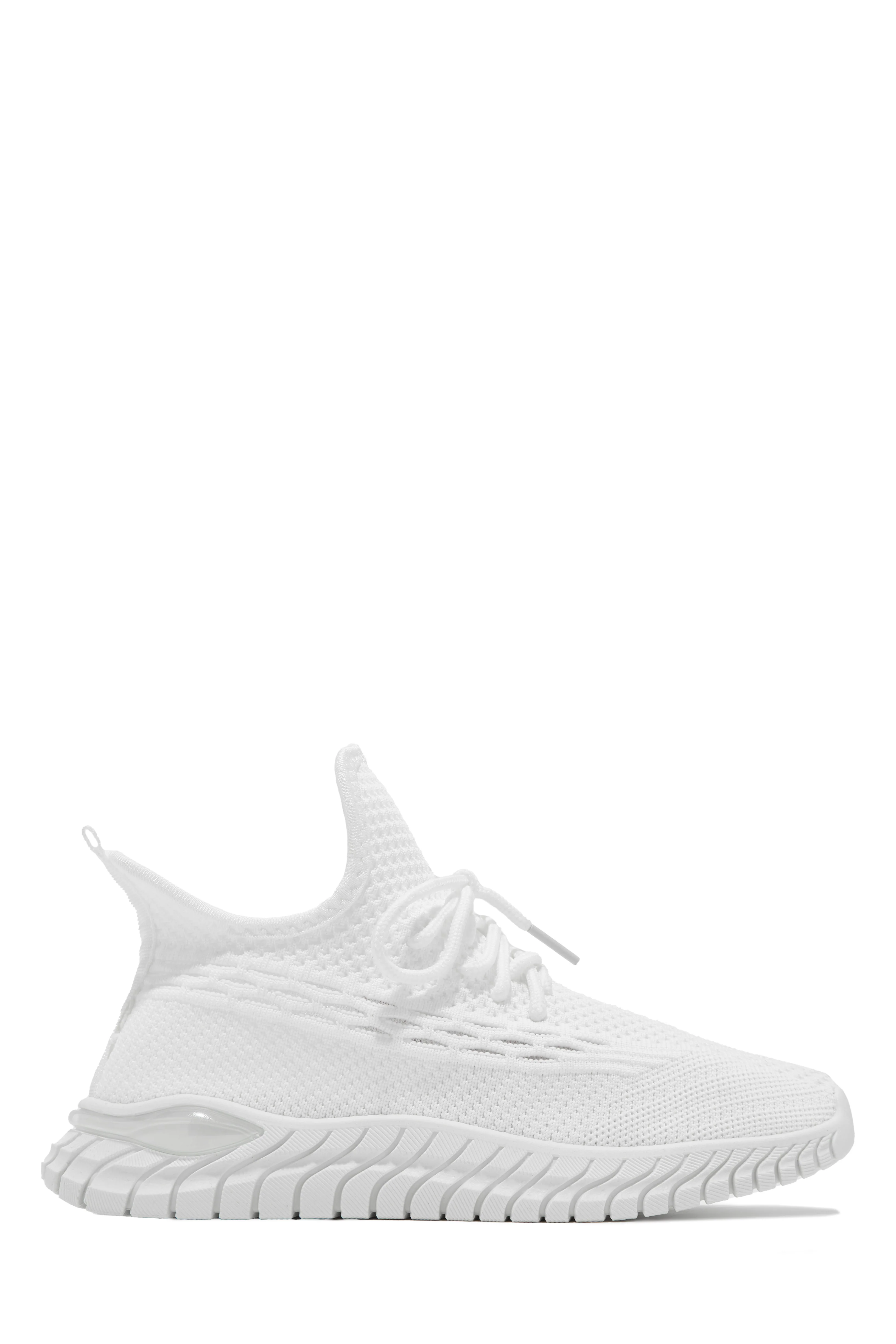 Determined Lace Up Sneakers - White - Image 6