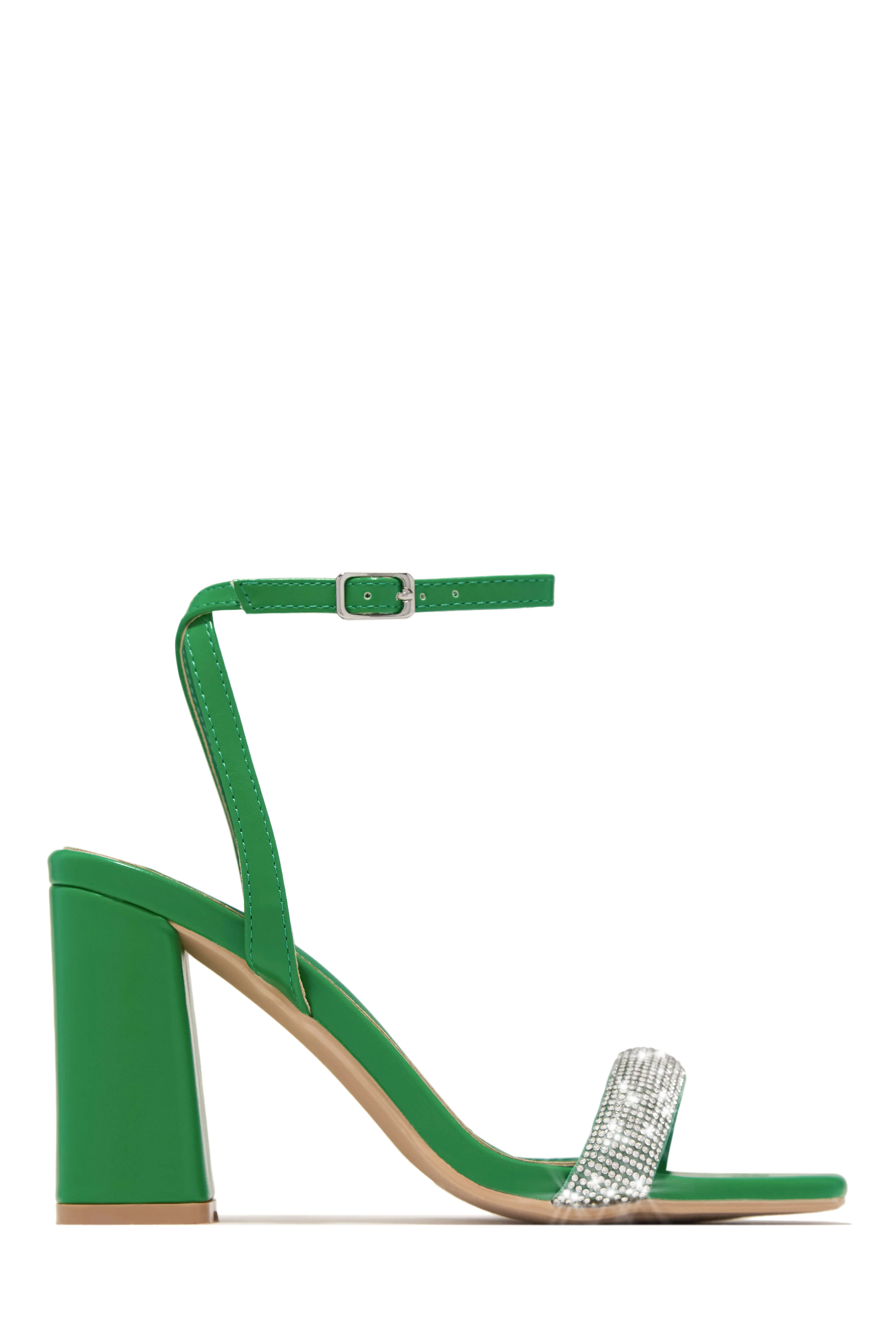 Devine Dreams Embellished Chunky Heels - Pink - Image 7