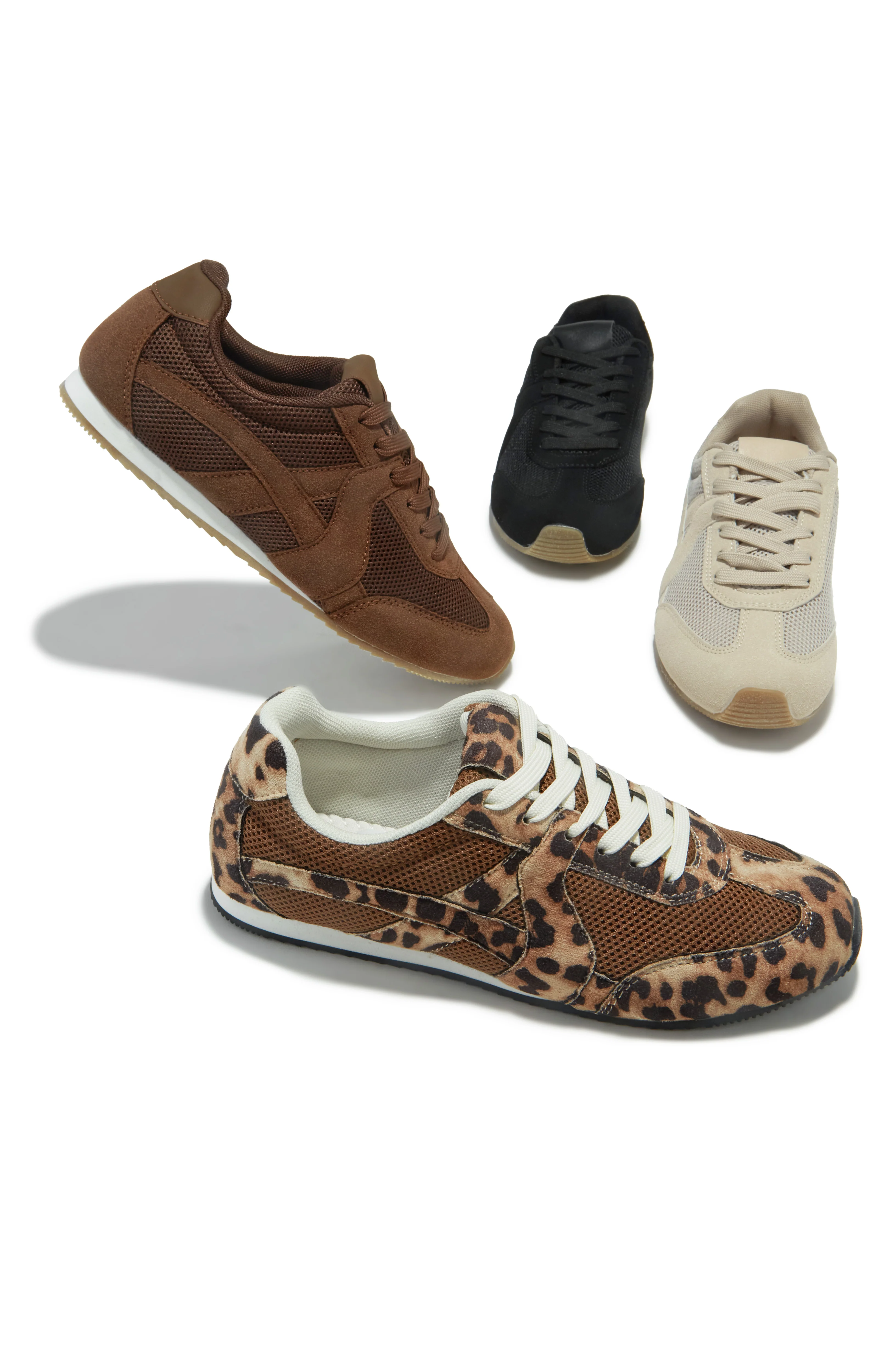 Downtown Stroll Lace Up Sneakers - Leopard - Image 7