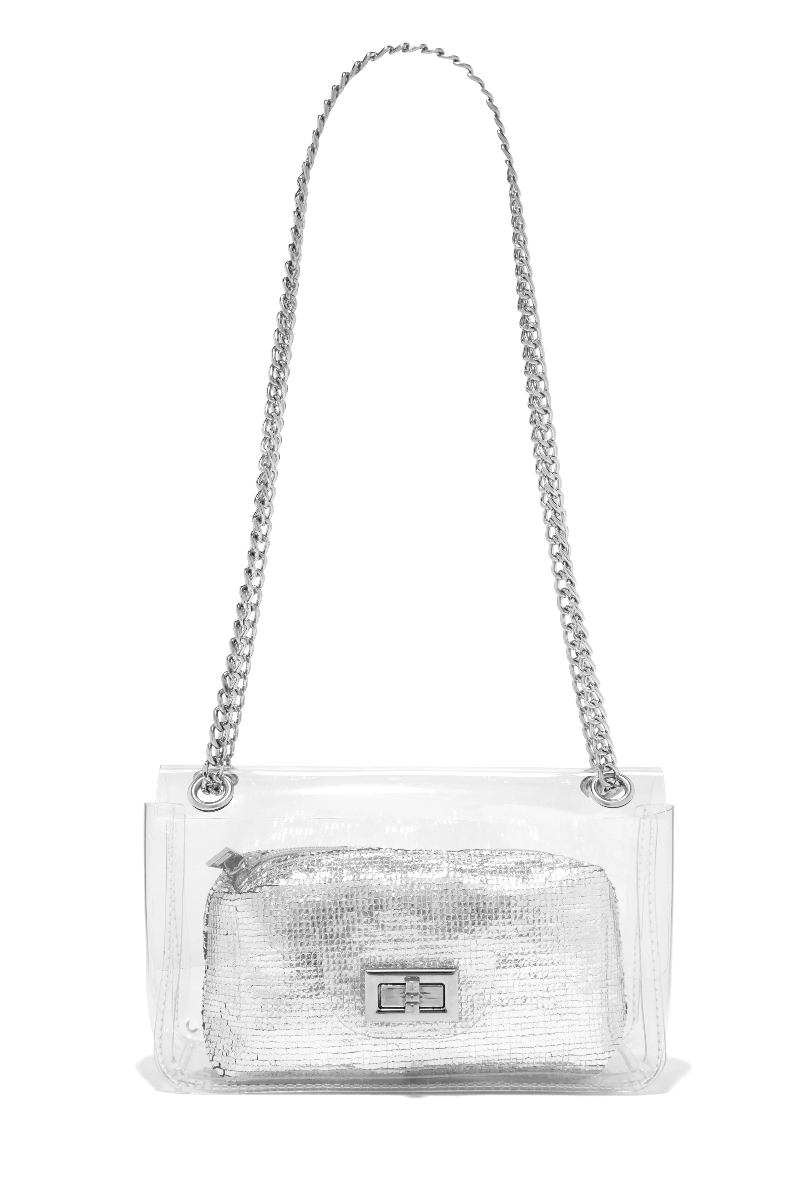 Elenia Crossbody Handbag - Silver - Image 3