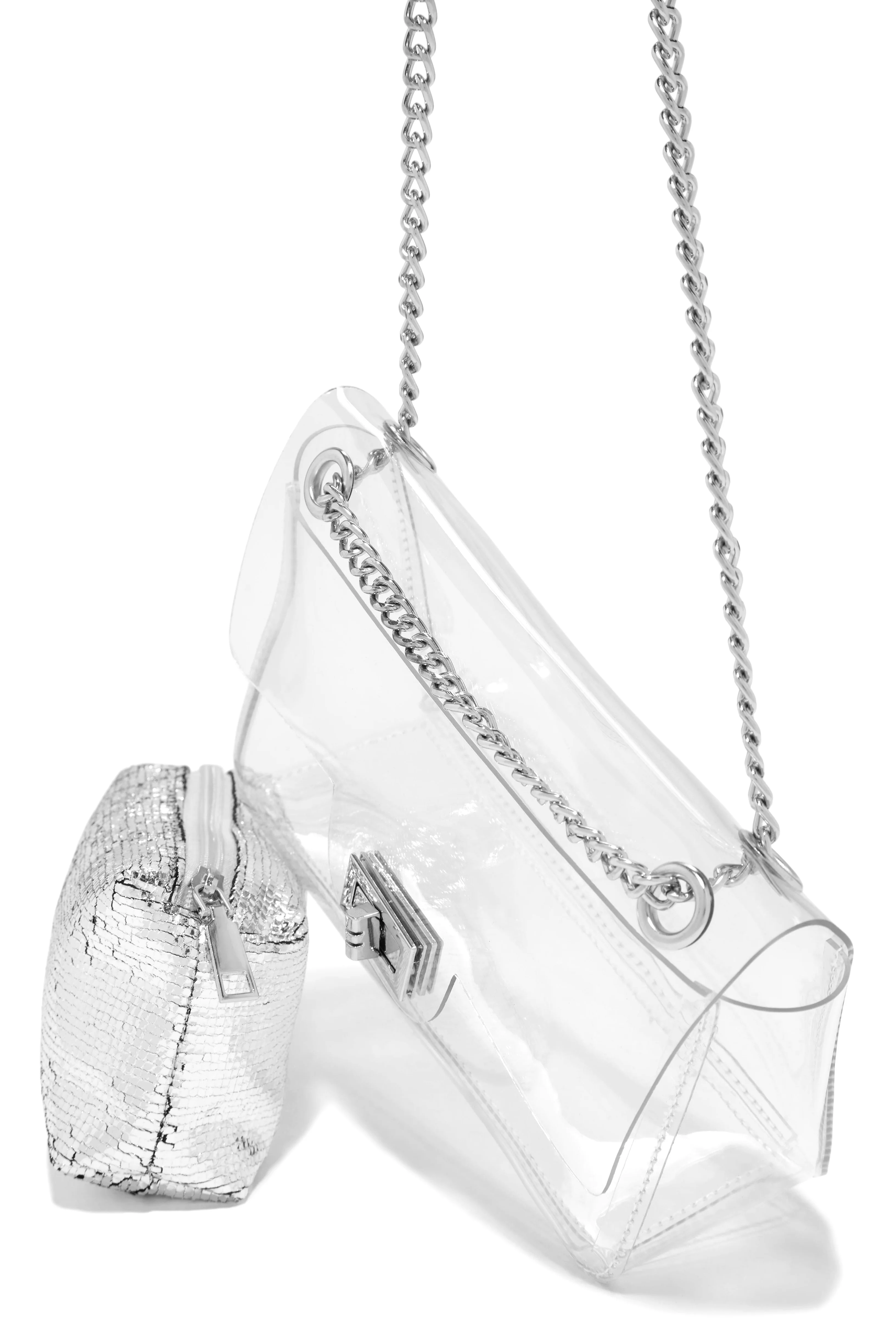 Elenia Crossbody Handbag - Silver - Image 5