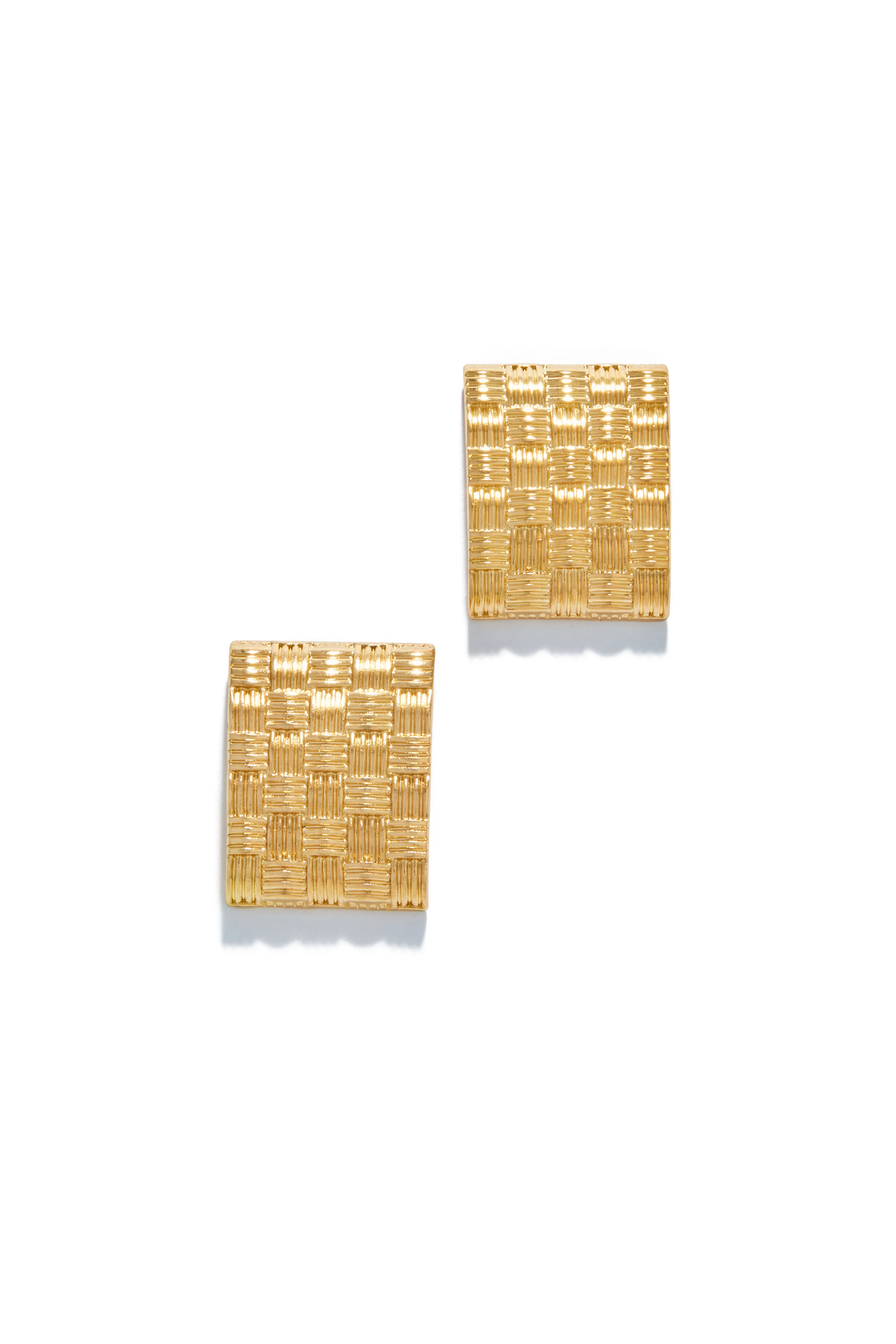 Eleysa Woven Statement Earring - Gold - Image 3