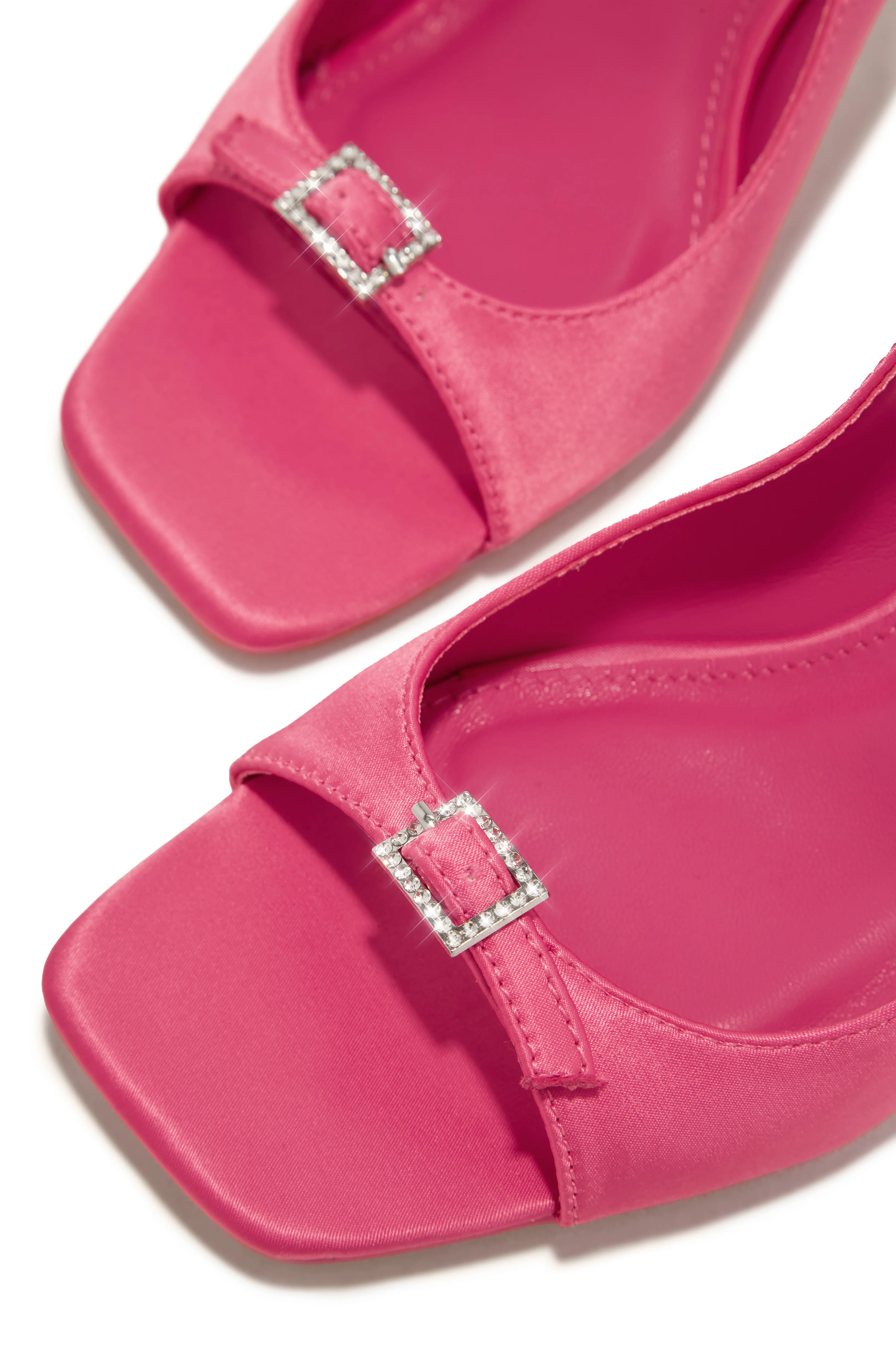 Ella Peep Toe Single Sole Heels - Pink - Image 3