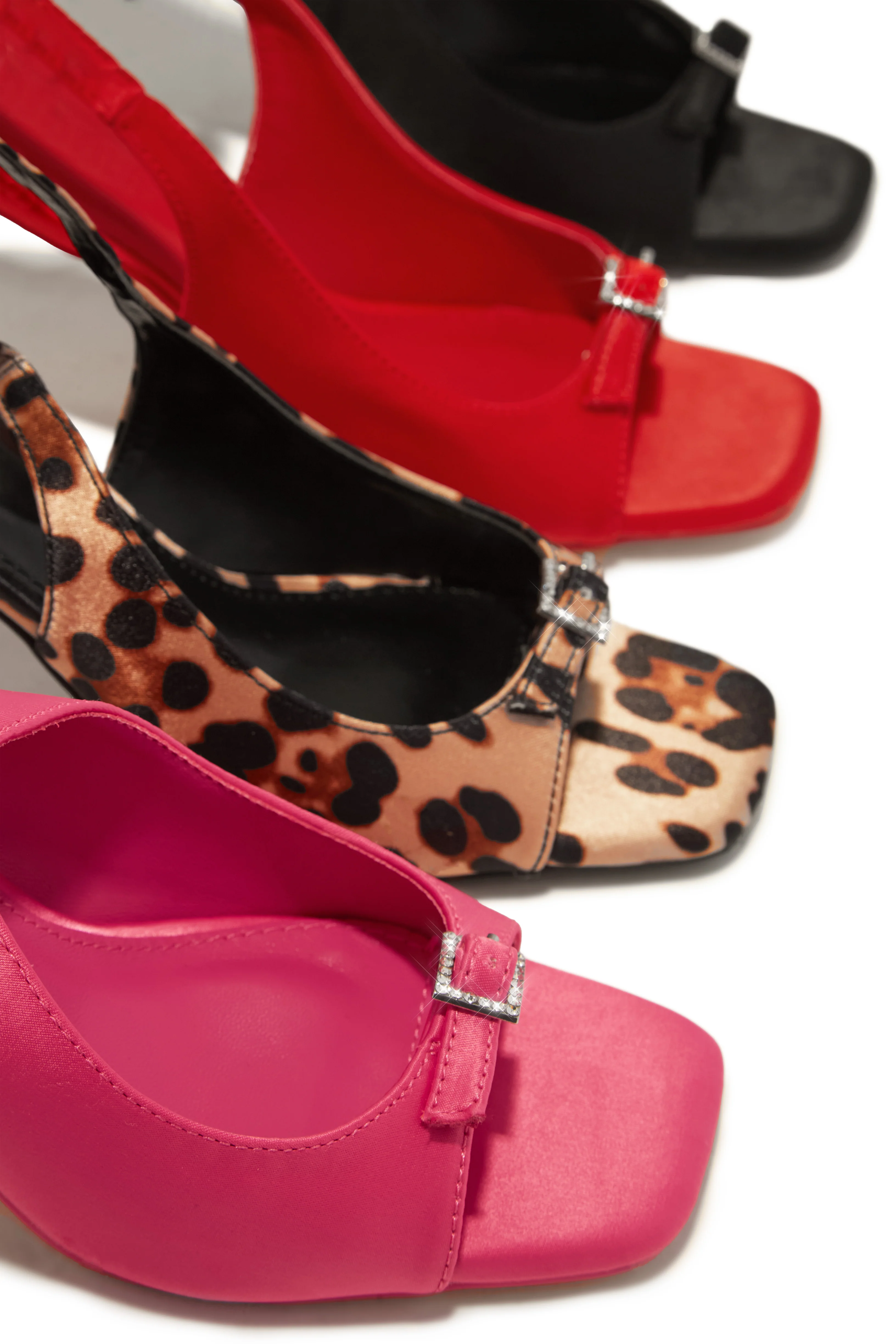 Ella Peep Toe Single Sole Heels - Pink - Image 7