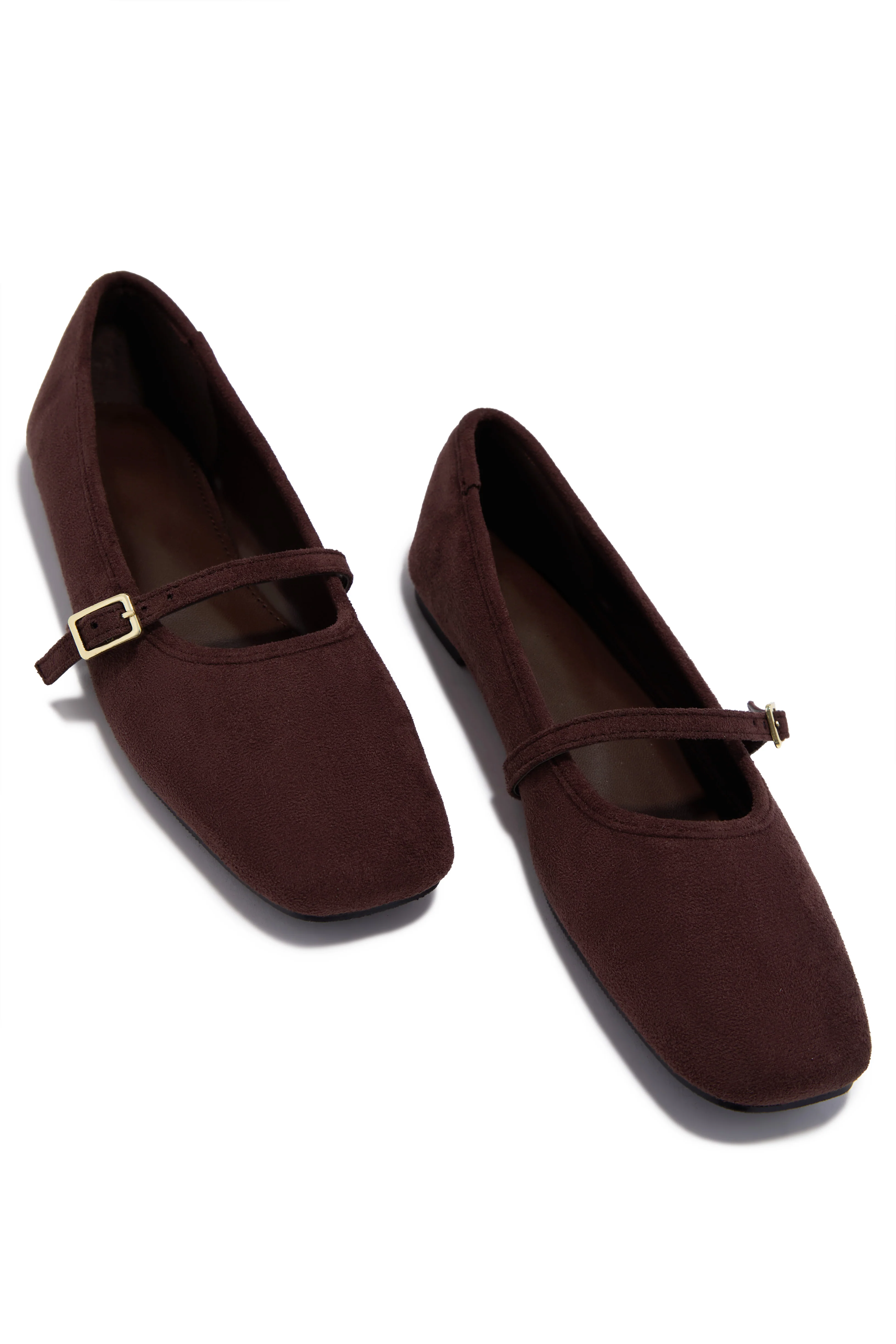 Ellie Mary Jane Flats - Brown - Image 3
