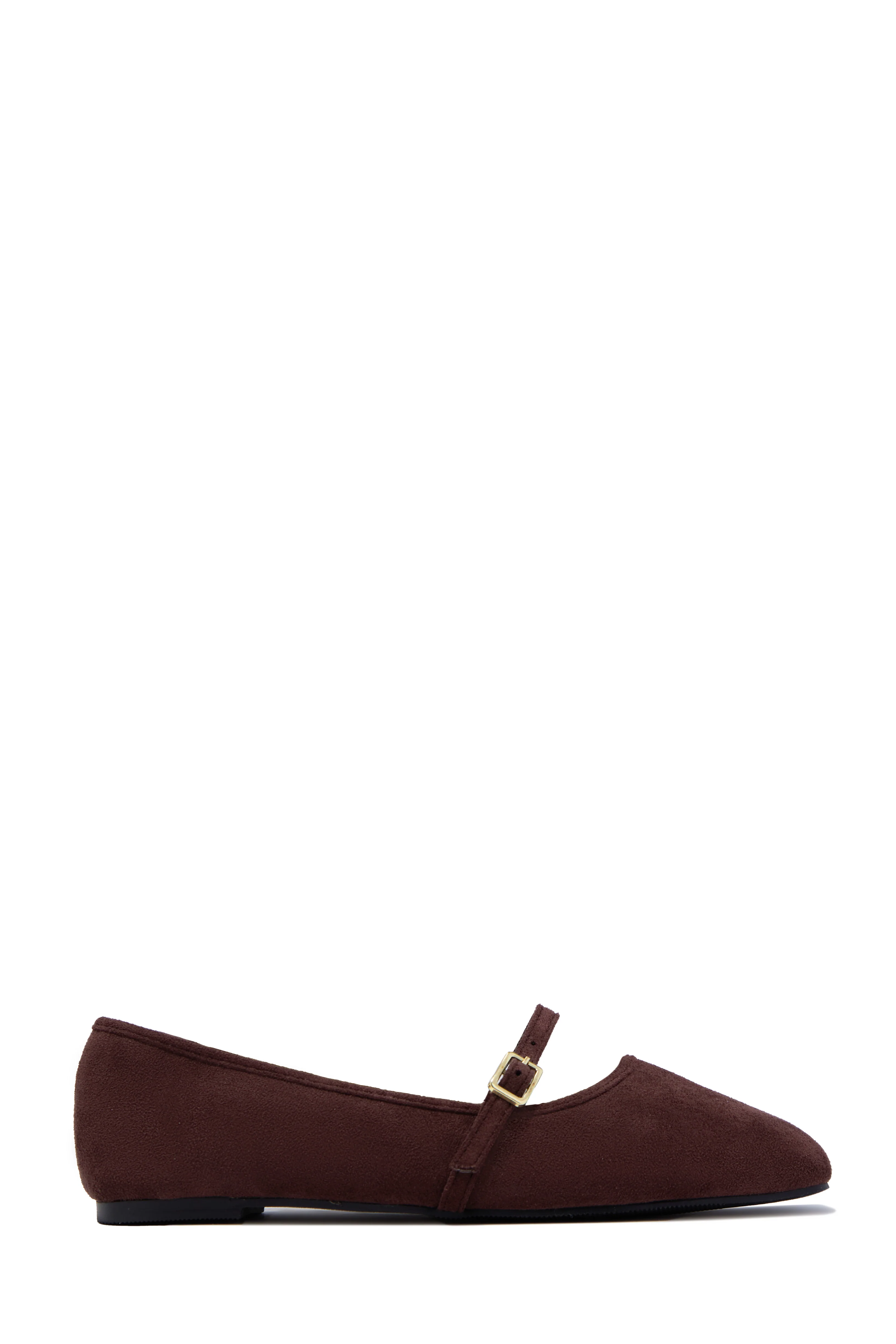 Ellie Mary Jane Flats - Brown - Image 5