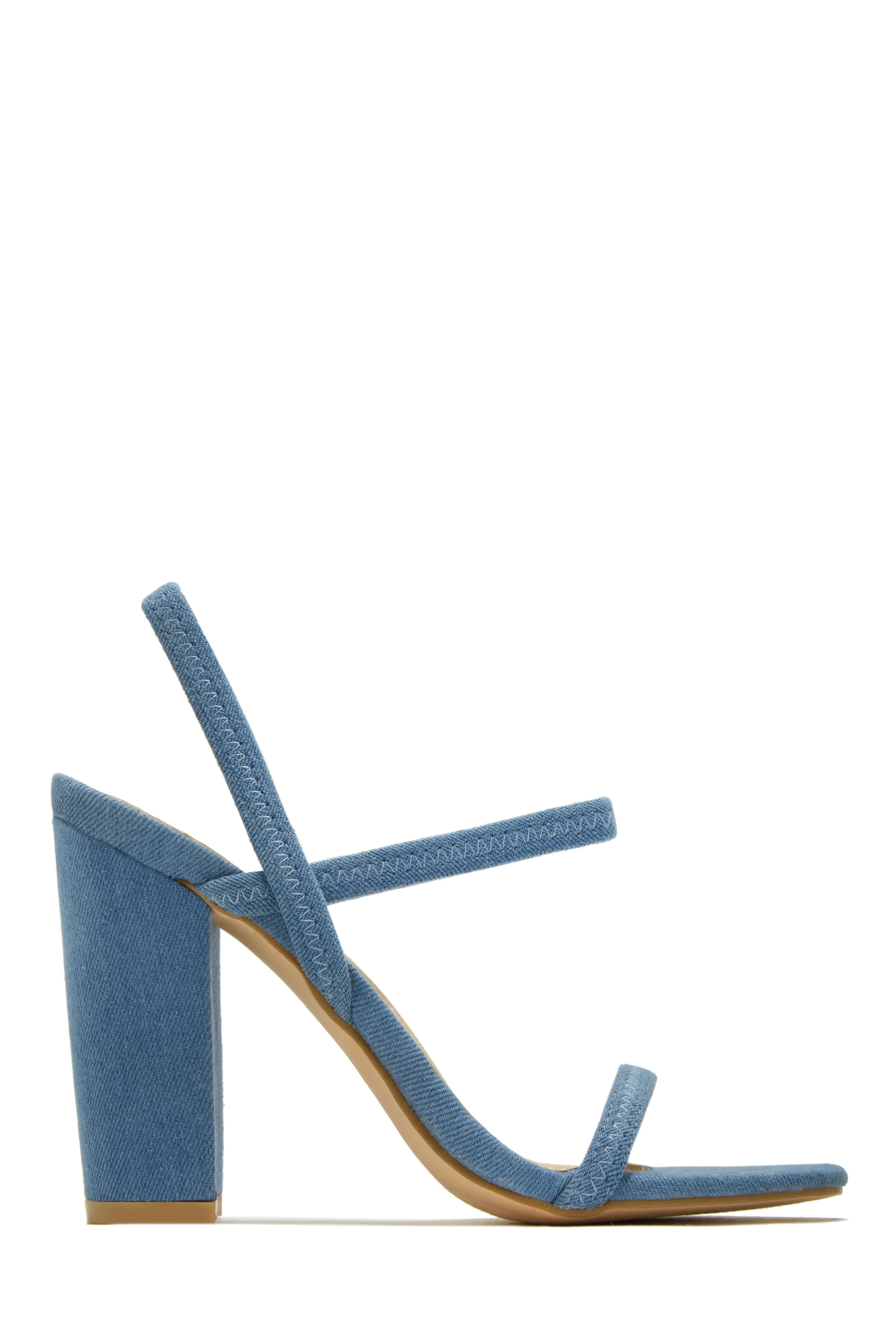 Emerie Slingback Block High Heels - Coral - Image 11