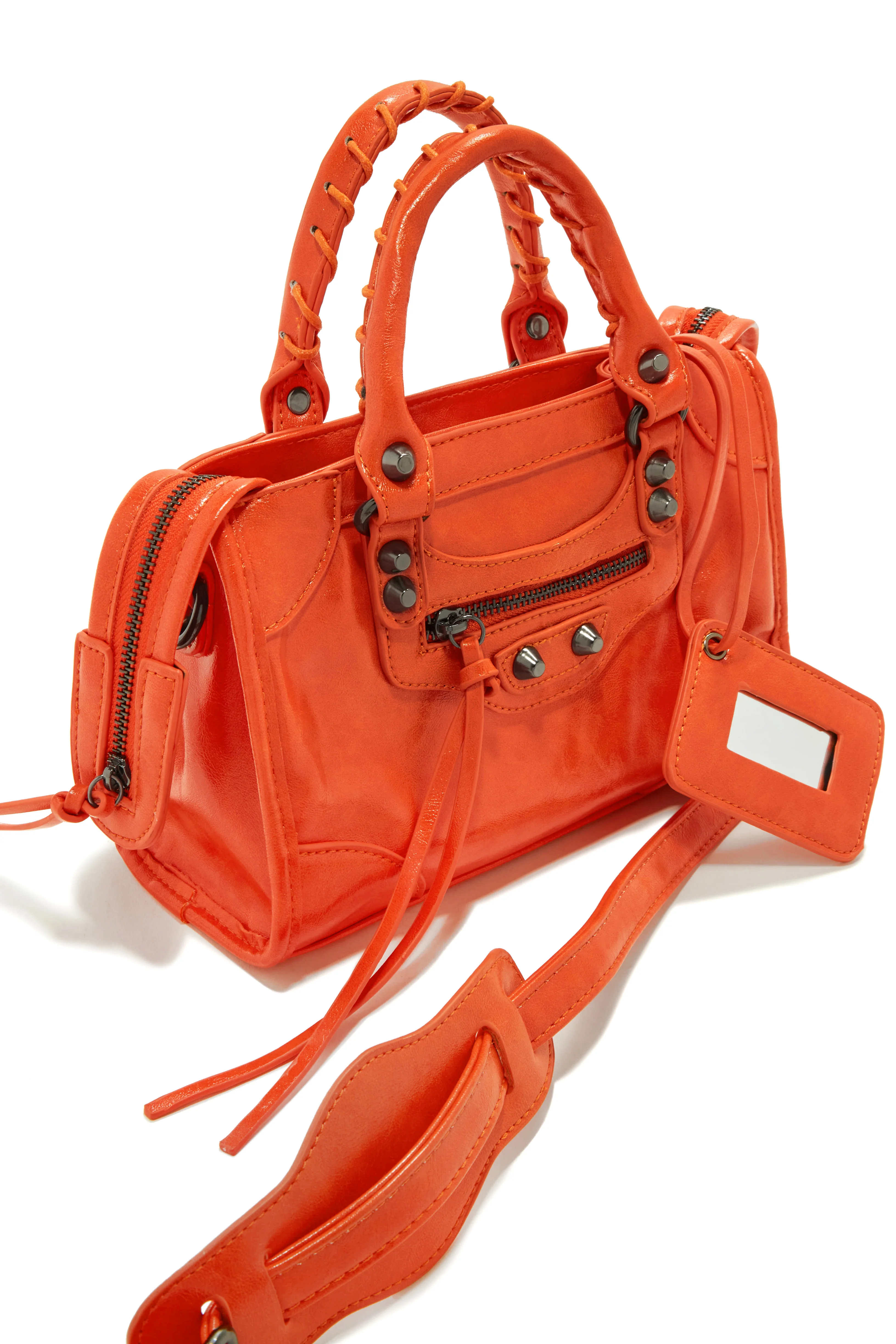 Natalie Crossbody Shoulder Bag - Orange - Image 7