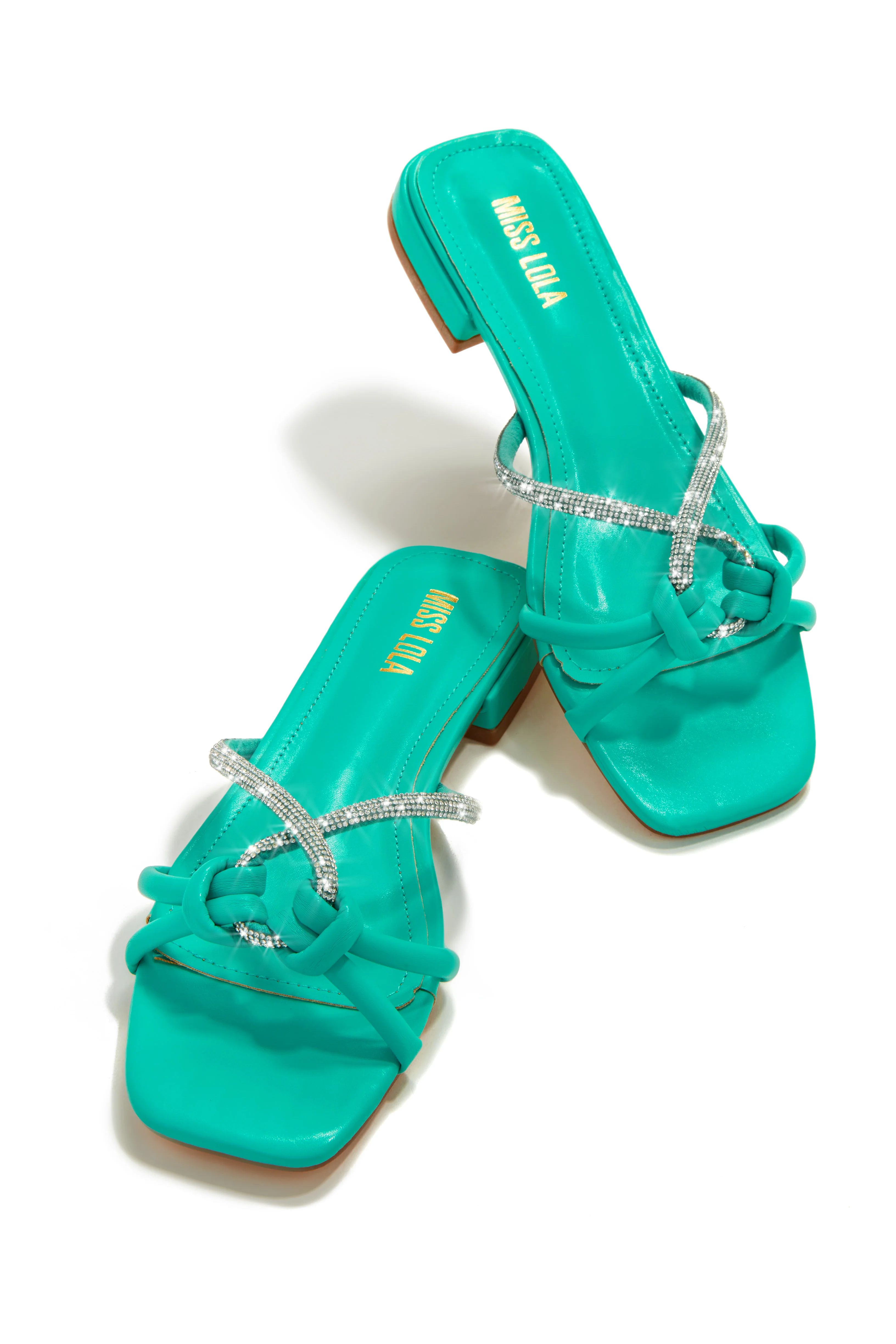 Fantasy Island Embellished Slip On Sandals - Multi - Image 7