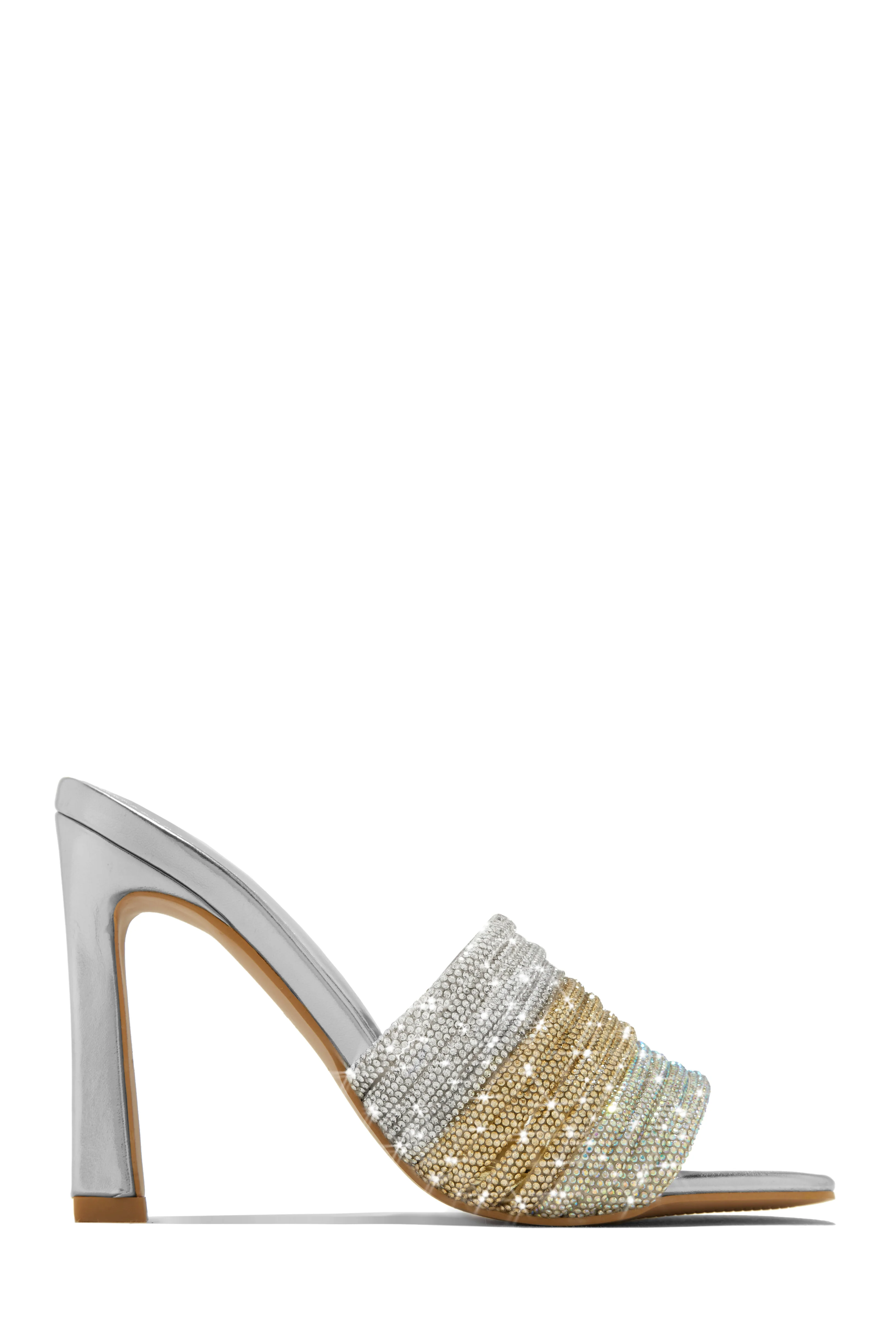 Feeling Myself Embellished High Heel Mules - Black - Image 11